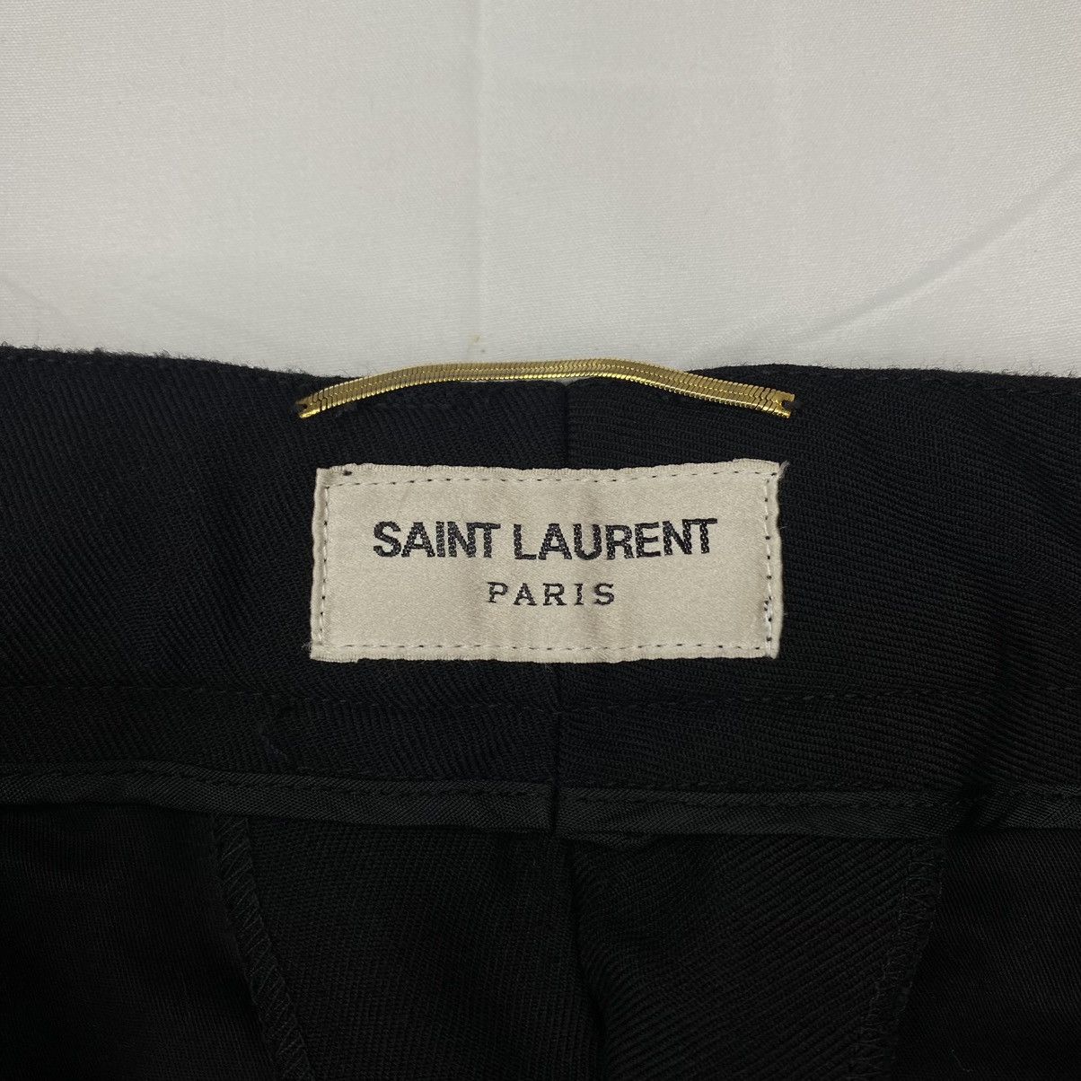 Saint Laurent Paris Saint Lauren Paris Ankle Zip Wool Trousers Size 25" / US 0 / IT 36 - 7 Thumbnail