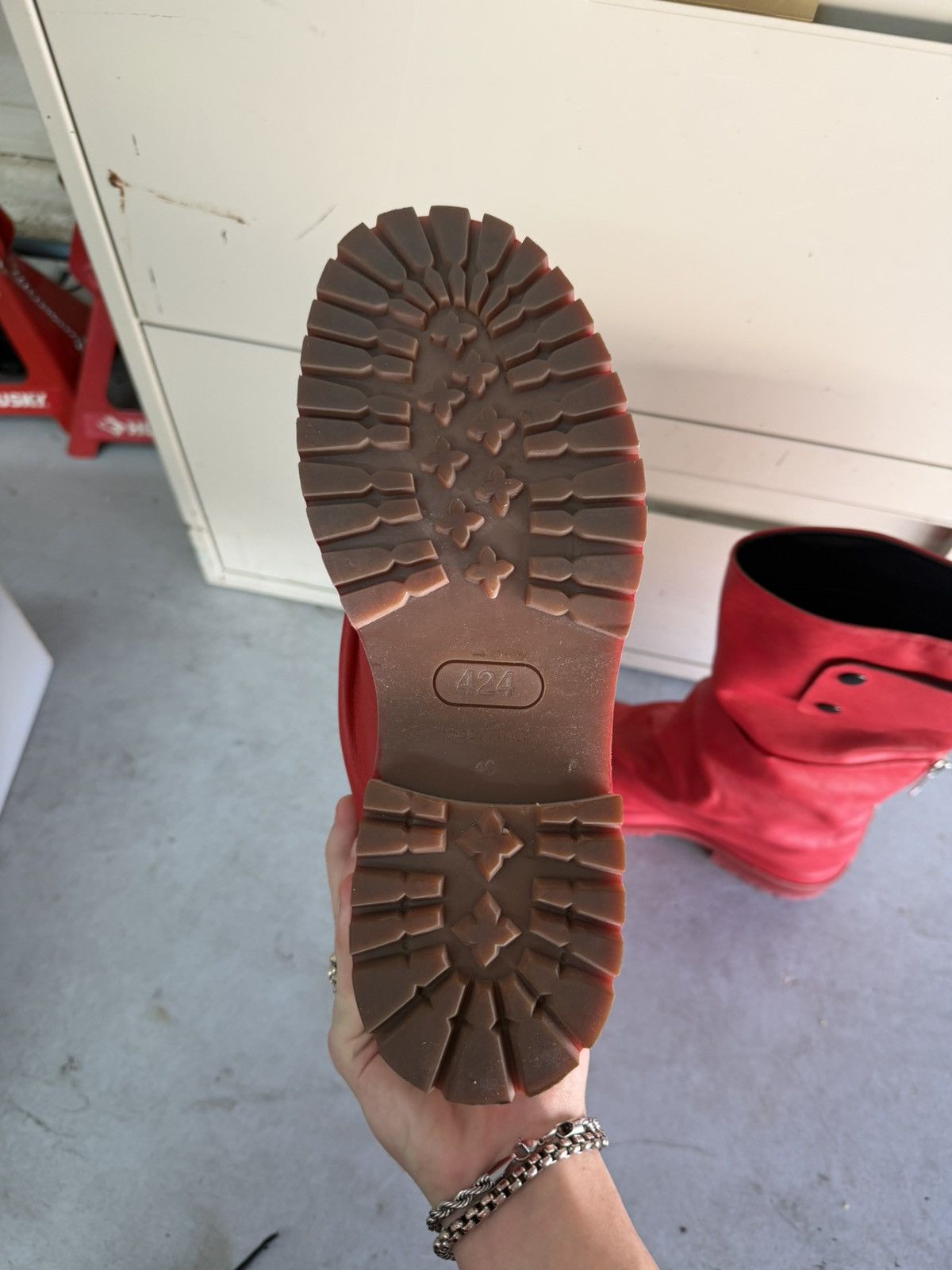 424 424 Red Dragonrider Boot Size US 7 / EU 40 - 9 Thumbnail