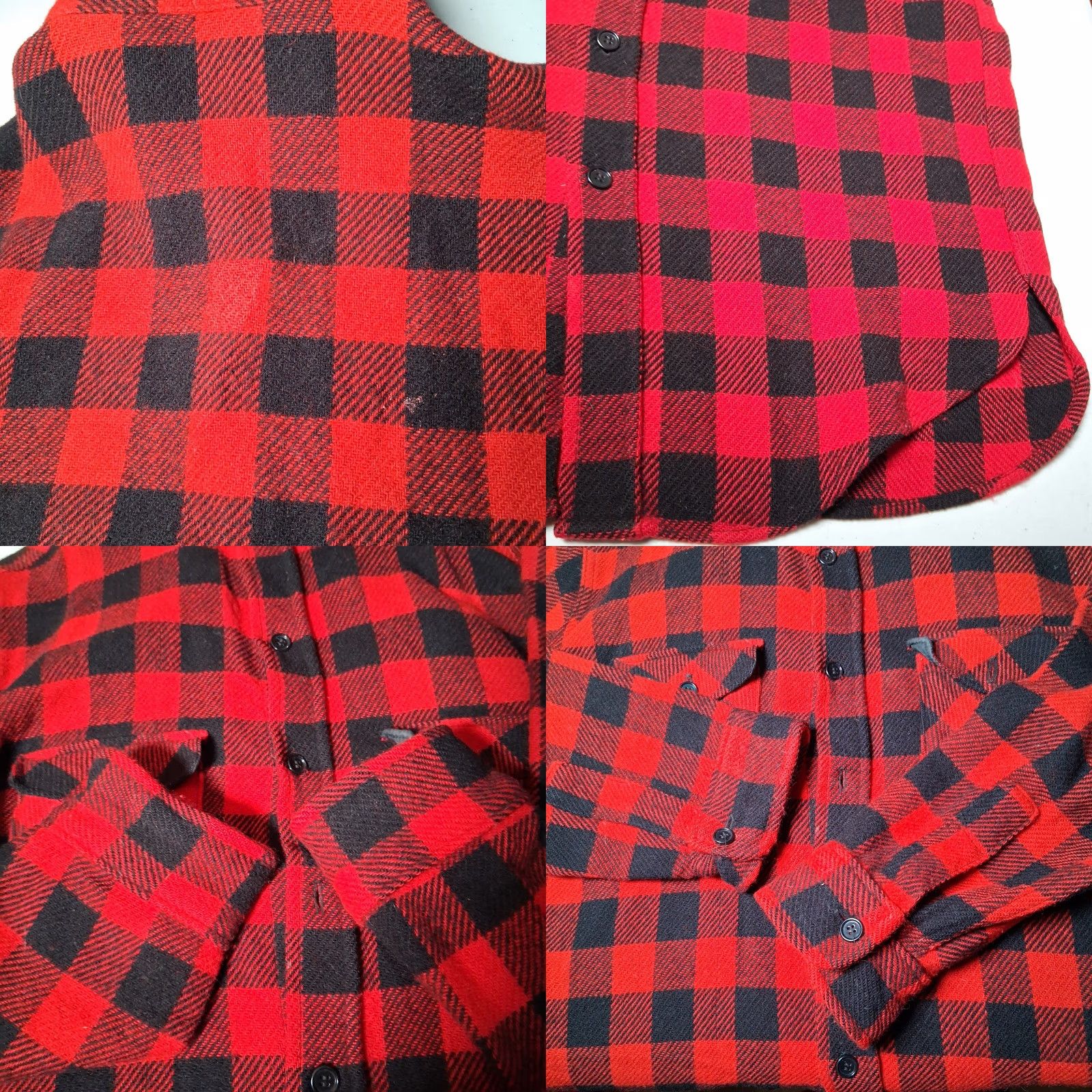 Vintage VINTAGE Woolrich Shirt Jacket L Red Buffalo Plaid Wool Blend USA Made Work Woolrich Woolen Mills Shirt Jacket Mens L Red Plaid Workwear 90s? Size US L / EU 52-54 / 3 - 8 Thumbnail