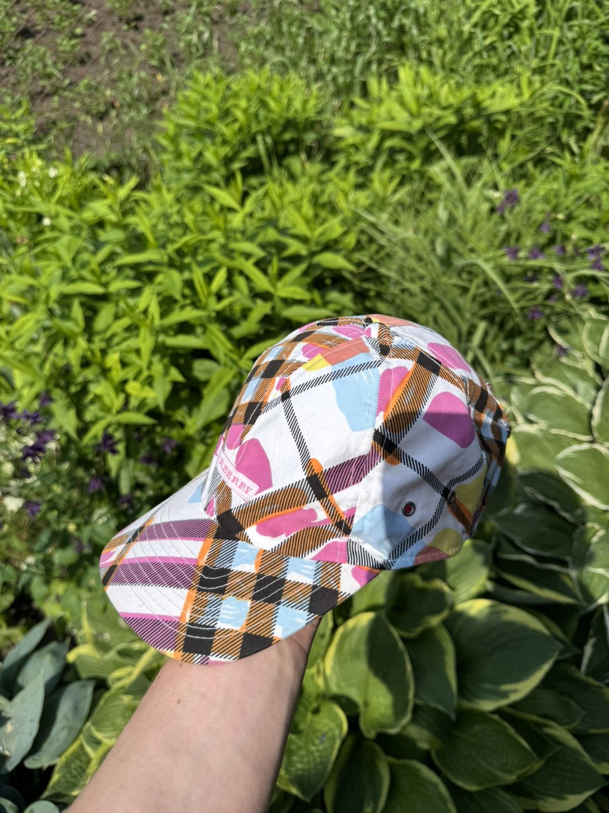 Burberry × Vintage Vintage Burberry Y2K camo Nova Check rare cap luxury Size ONE SIZE - 3 Thumbnail