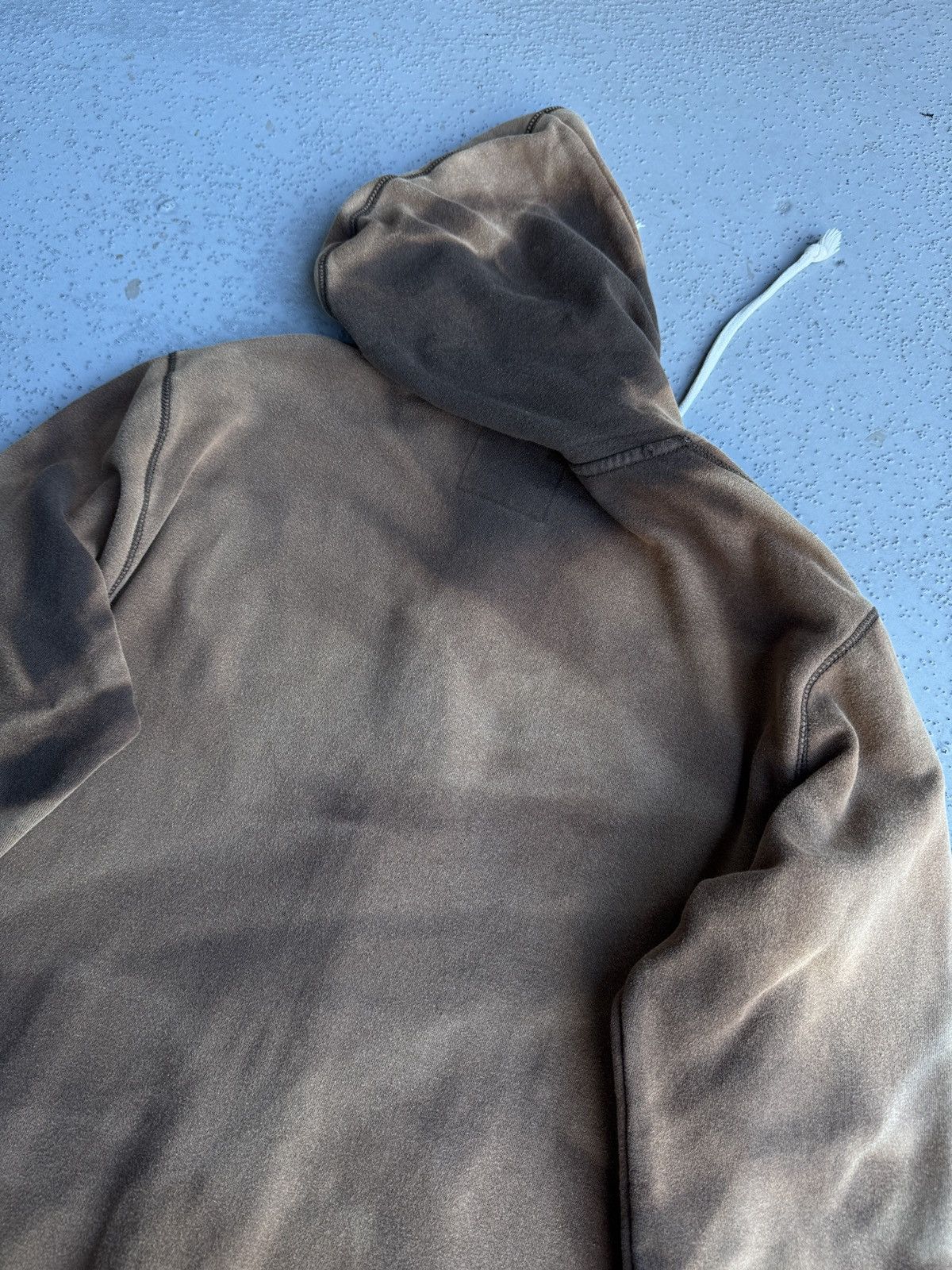Vintage Faded distressed hoodie brown full zip vintage M-L Size US M / EU 48-50 / 2 - 20 Thumbnail