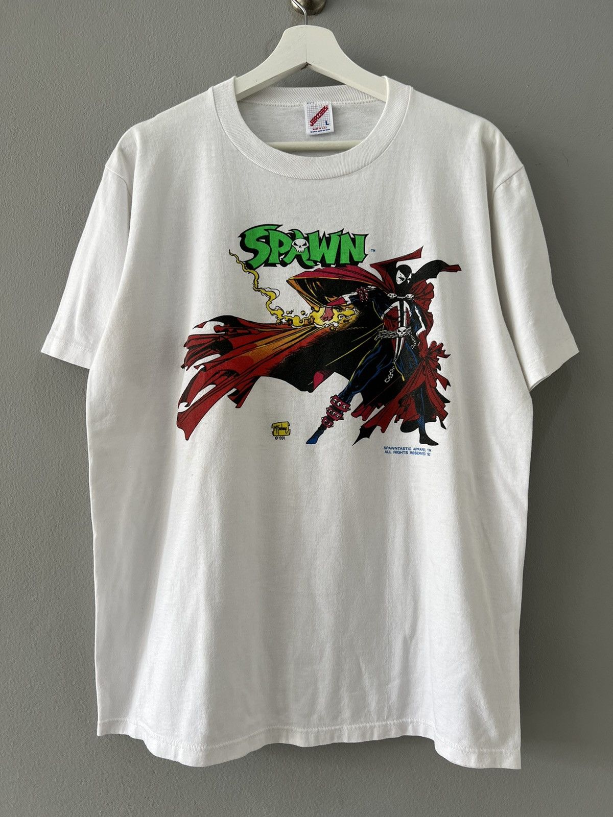 image of Vintage Spawn 1992’S in White, Men's (Size Large)