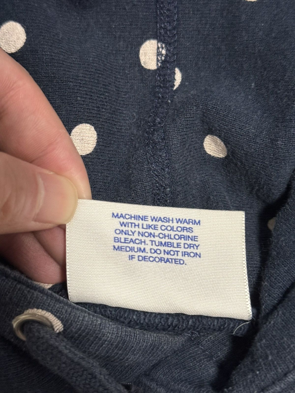 Comme des Garcons Supreme cdg navy dot box logo hooded sweatshirt hoodie Size US S / EU 44-46 / 1 - 5 Thumbnail