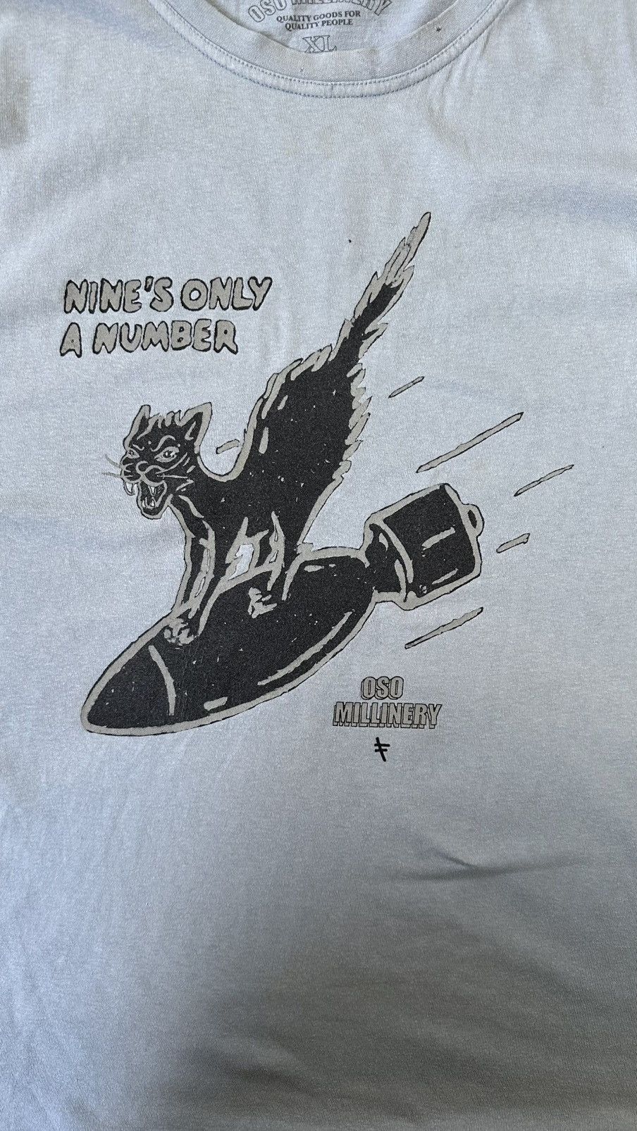 Vintage OSO MILLINERY NINE LIVES BOMB TEE Size US L / EU 52-54 / 3 - 2 Thumbnail
