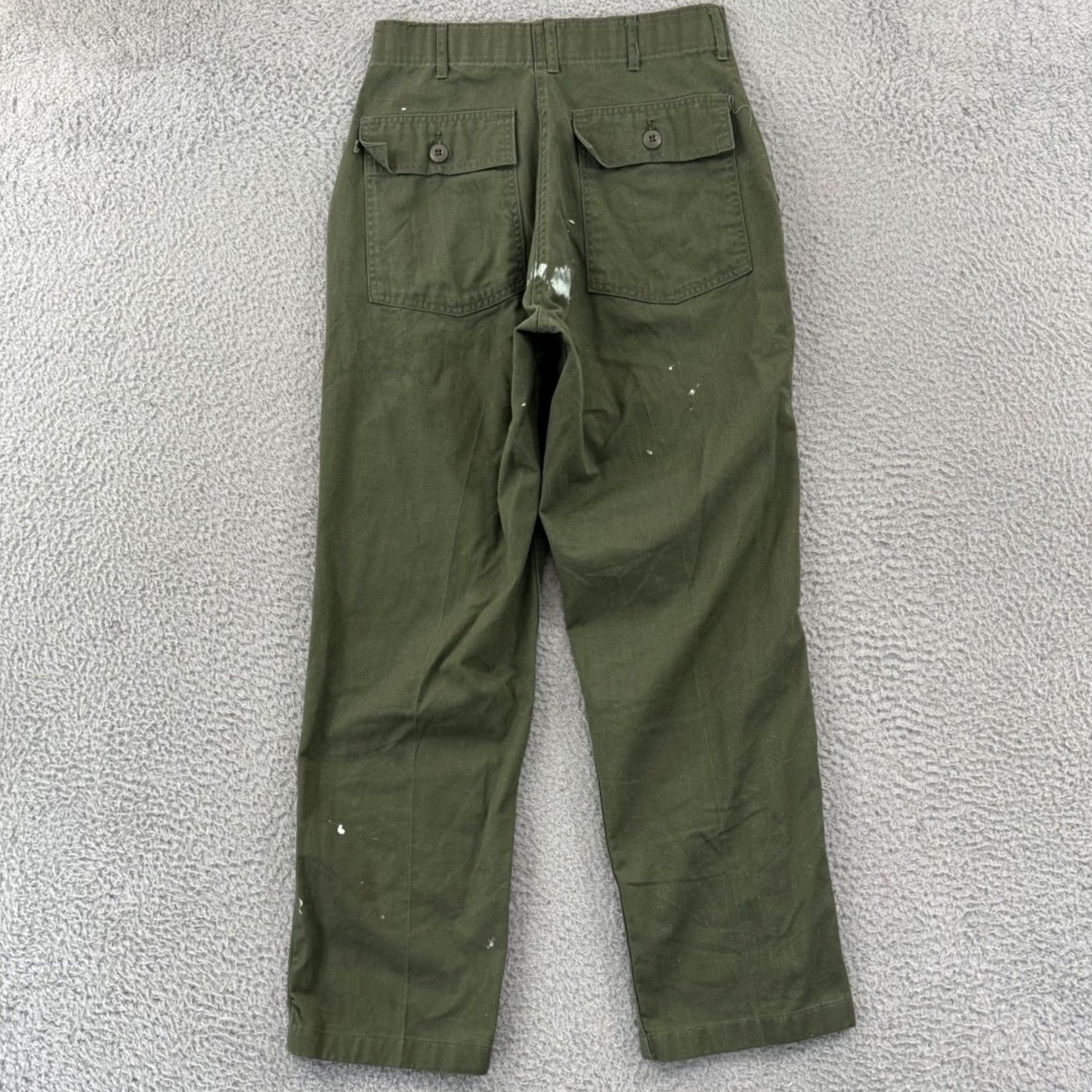 Vintage VINTAGE US Army OG-507 Fatigue Pants Adult 28x29 Green Military Cotton Canvas Utility Trousers Size US 28 / EU 44 - 7 Thumbnail