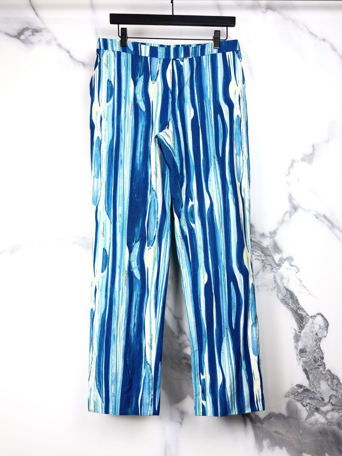 Gucci SS96 Gucci Tom Ford Runway Psychedelic Stripe Pants Trousers Size US 30 / EU 46 - 1 Thumbnail