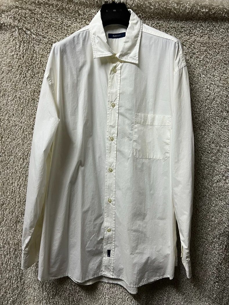 Ermenegildo Zegna Zegna Sport Men's White Casual Shirt Size US XXL / EU 58 / 5 - 1 Thumbnail