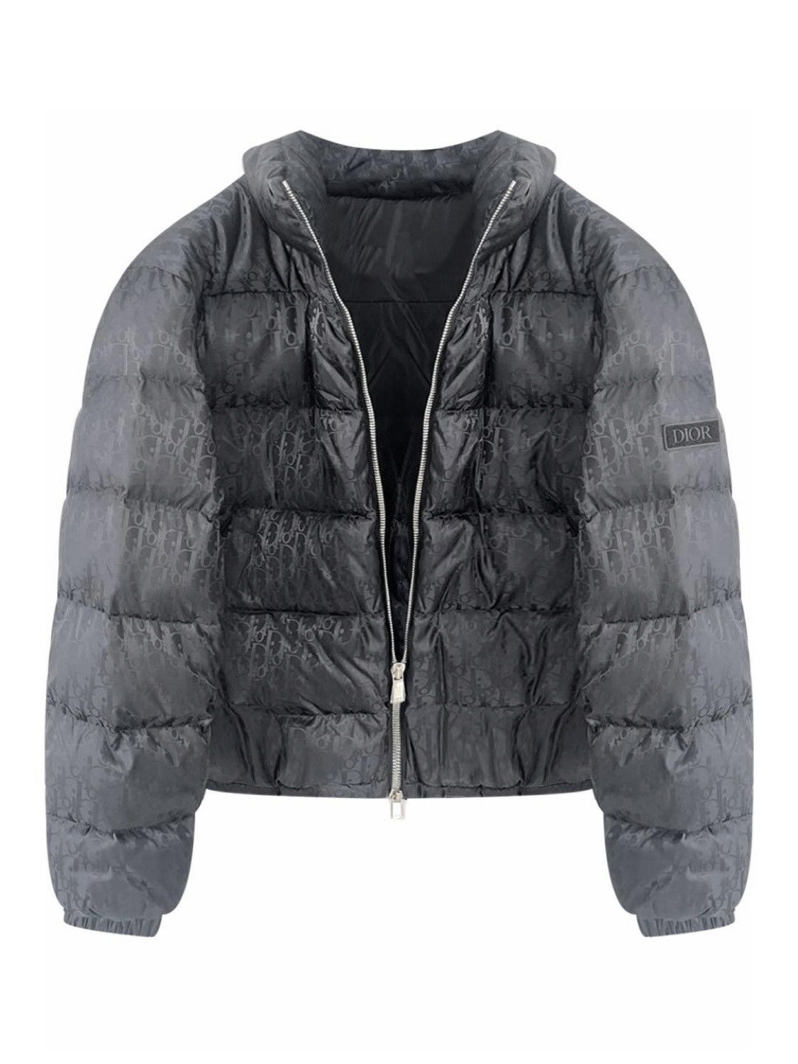 DIOR OBLIQUE MONOGRAM PUFFER JACKET BLACK SZ:48 – Bankofgrails