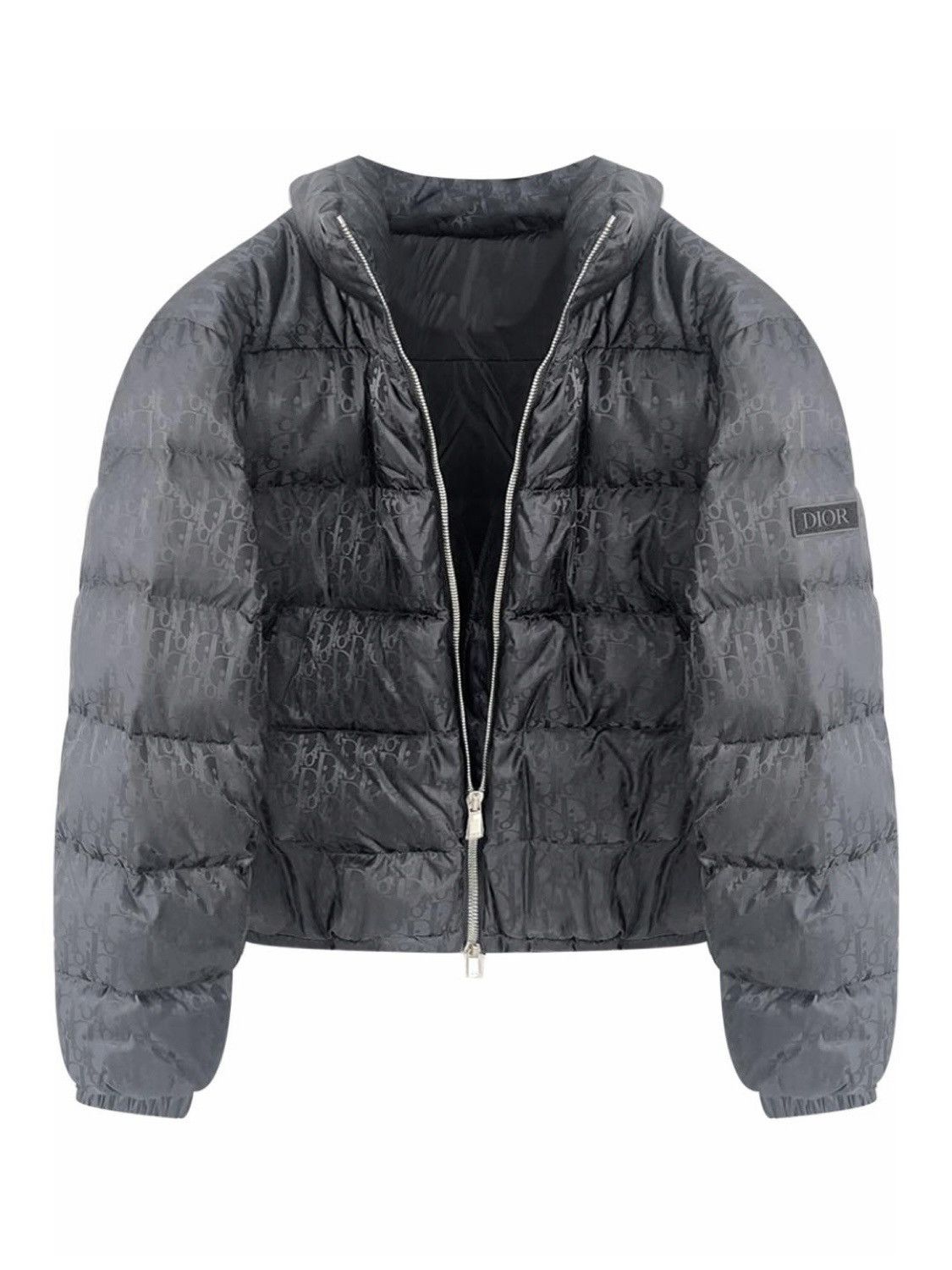 Dior Dior Oblique Monogram Puffer Black Jacket | Grailed