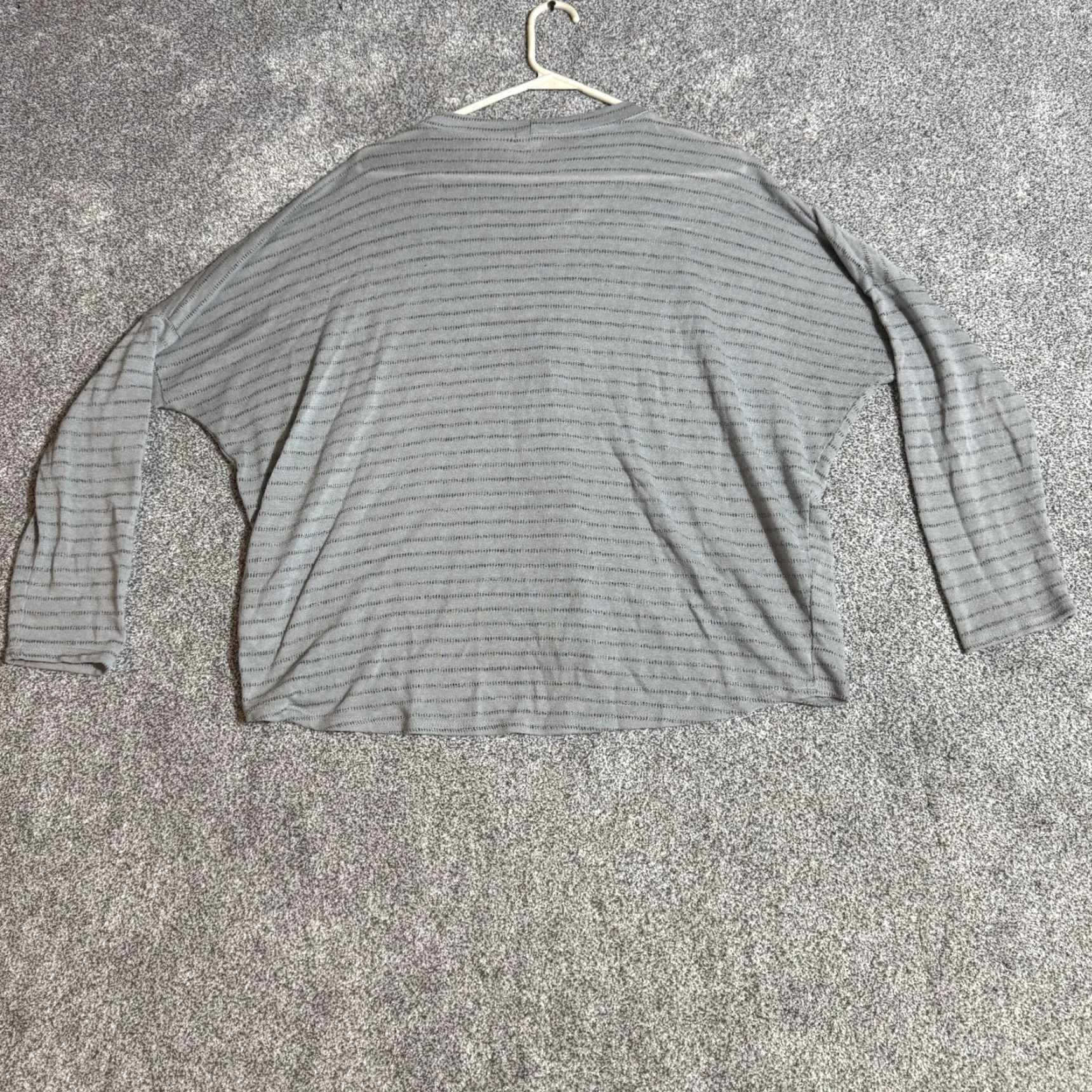 Vintage Maurices Cardigan Sweater Womens XL Light Academia Coastal Grandmacore USA Gray Dolman Sleeve V-Neck Knit Lightweight Regular Size XL / US 12-14 / IT 48-50 - 7 Thumbnail