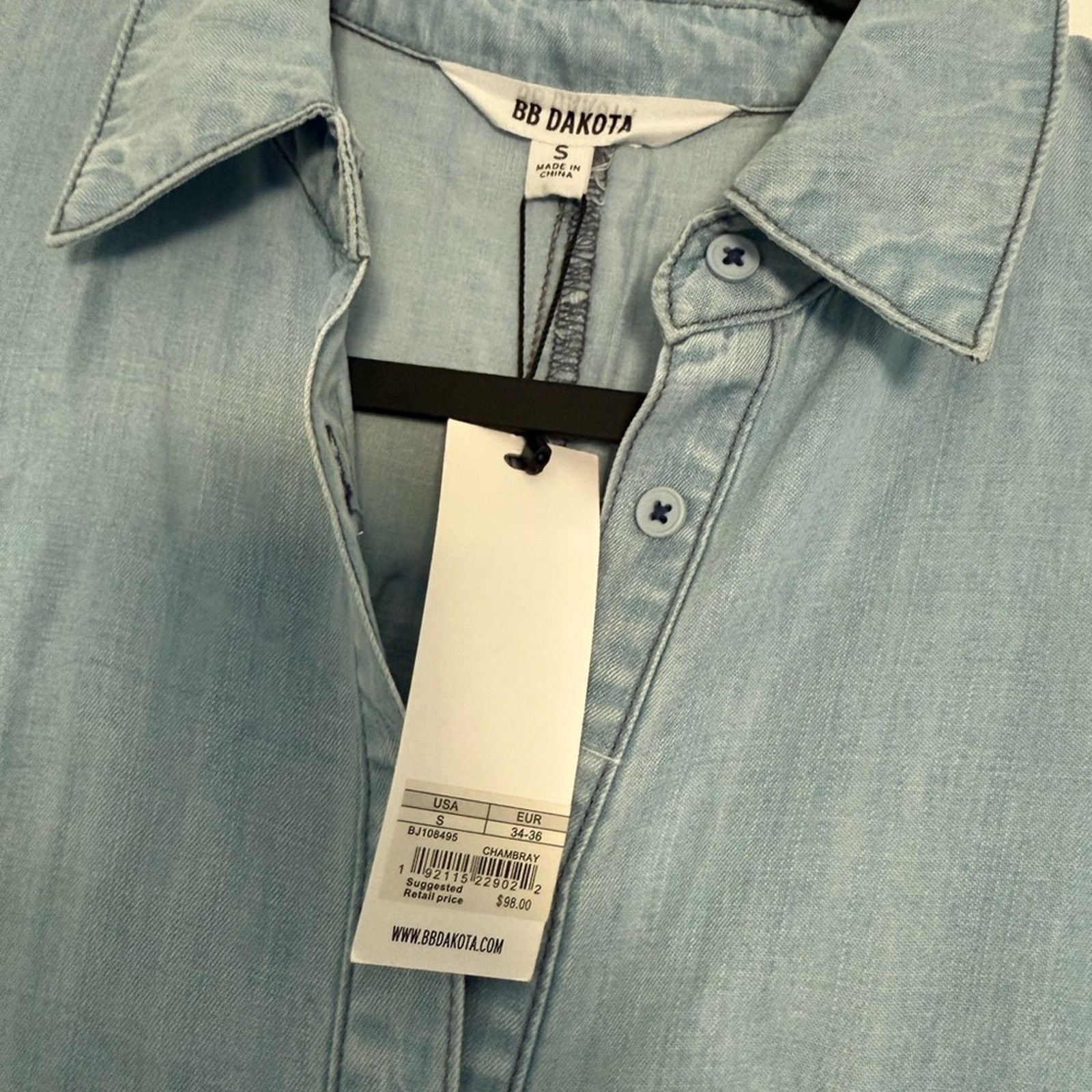 BB Dakota NEW bb Dakota Shirty Personality Chambray Dress - Small $98 |  Grailed