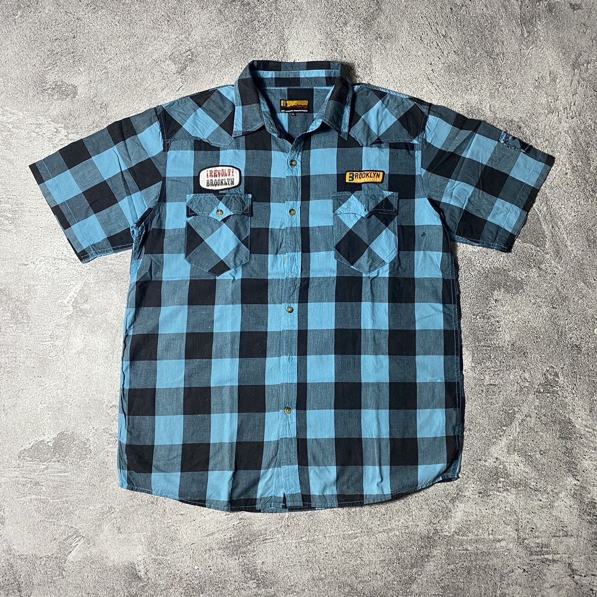Brooklyn Industries × If Six Was Nine Brookly Industries Flannel Patchwork Shirt Size US XL / EU 56 / 4 - 1 Thumbnail