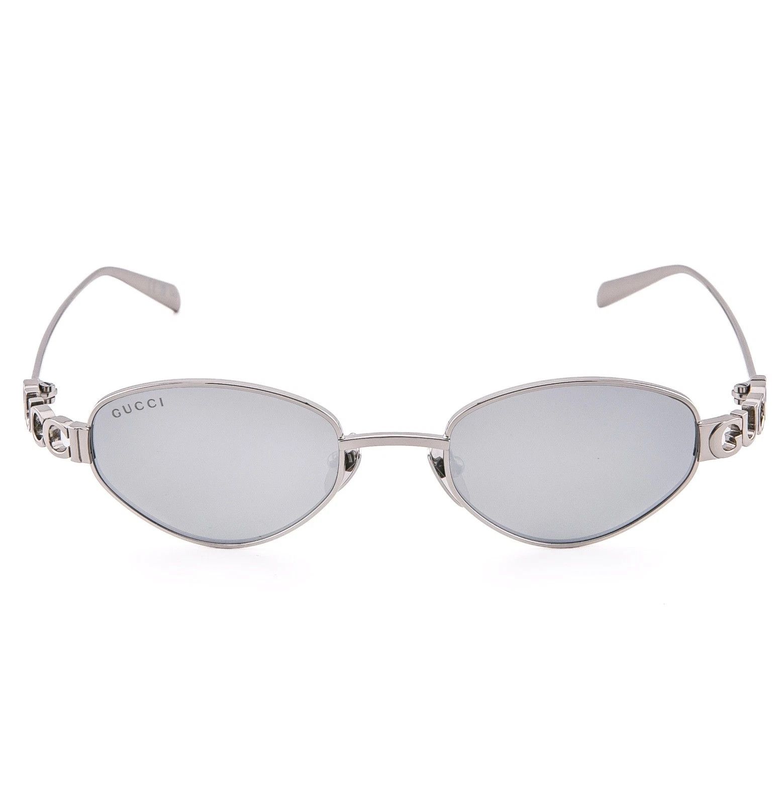 Gucci GUCCI 1935 Gg1935S Silver Mirrored Logo Metal Sunglasses 004 Size ONE SIZE - 2 Thumbnail