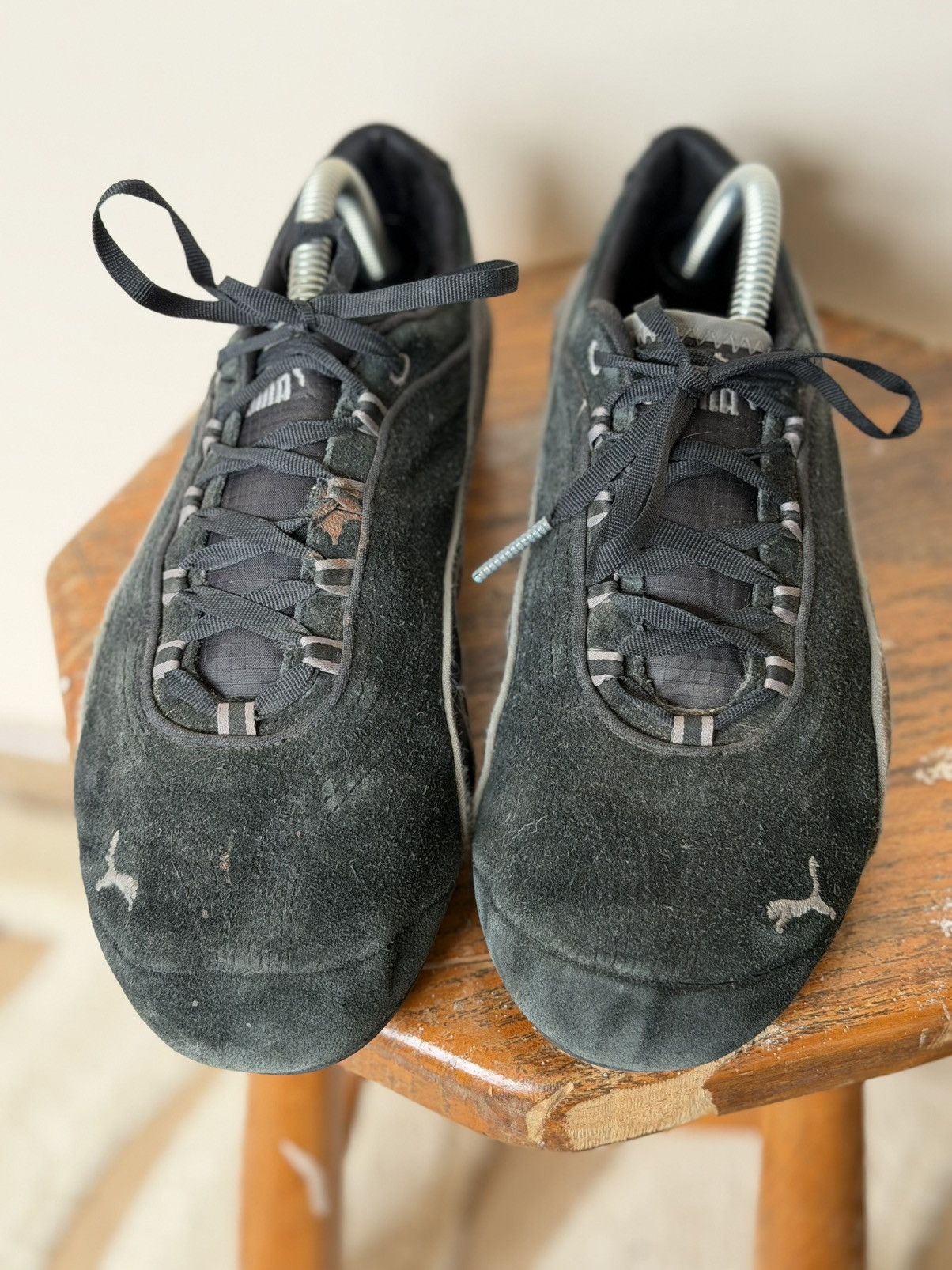 Puma Puma Speedcat Black Leather Suede Sneakers Y2K Size US 7 / EU 40 - 6 Thumbnail