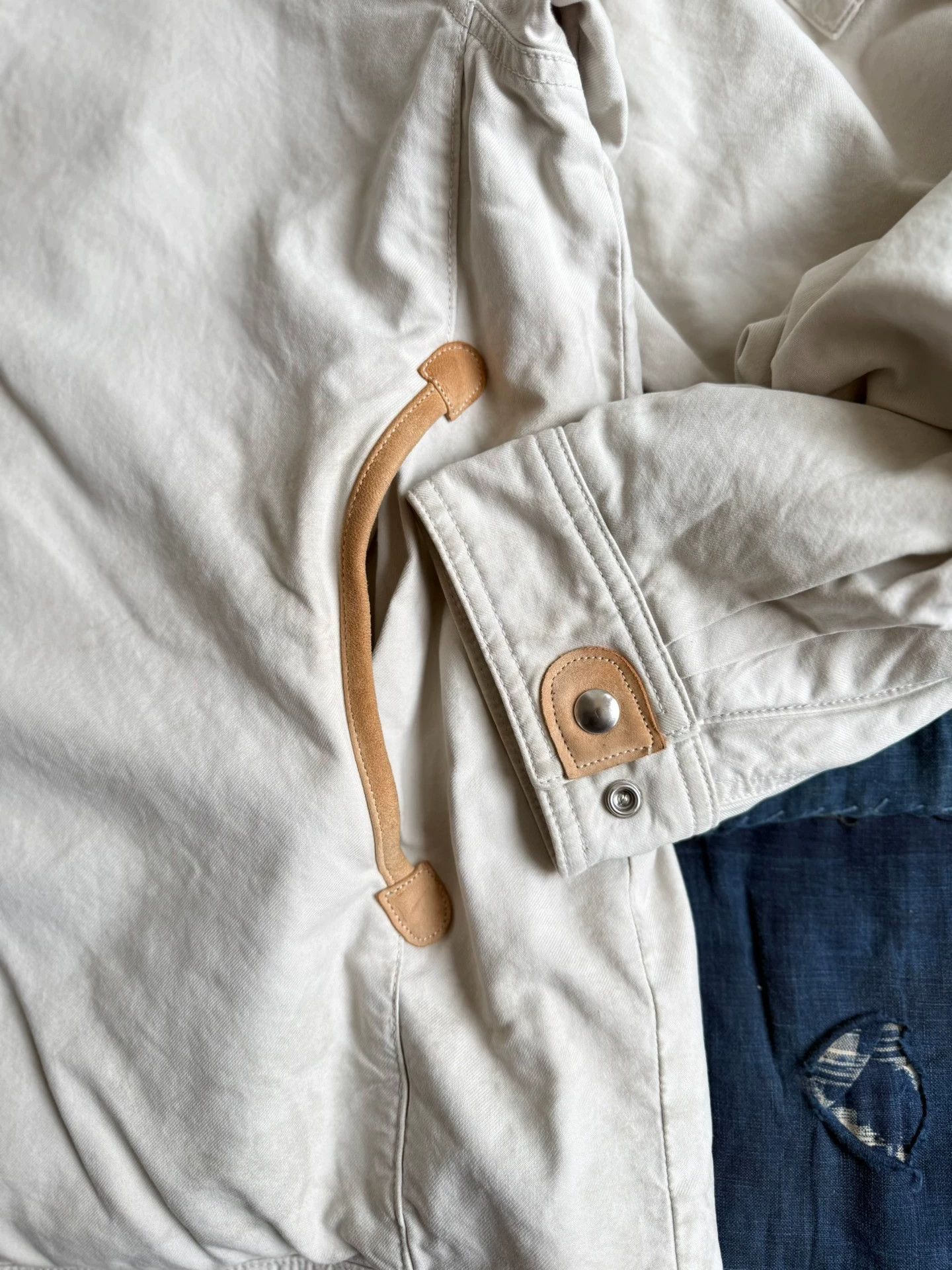 Visvim VISVIM 23AW Willis Blouson Patchwork Leather Jacket IVORY 4 Size US XL / EU 56 / 4 - 4 Thumbnail