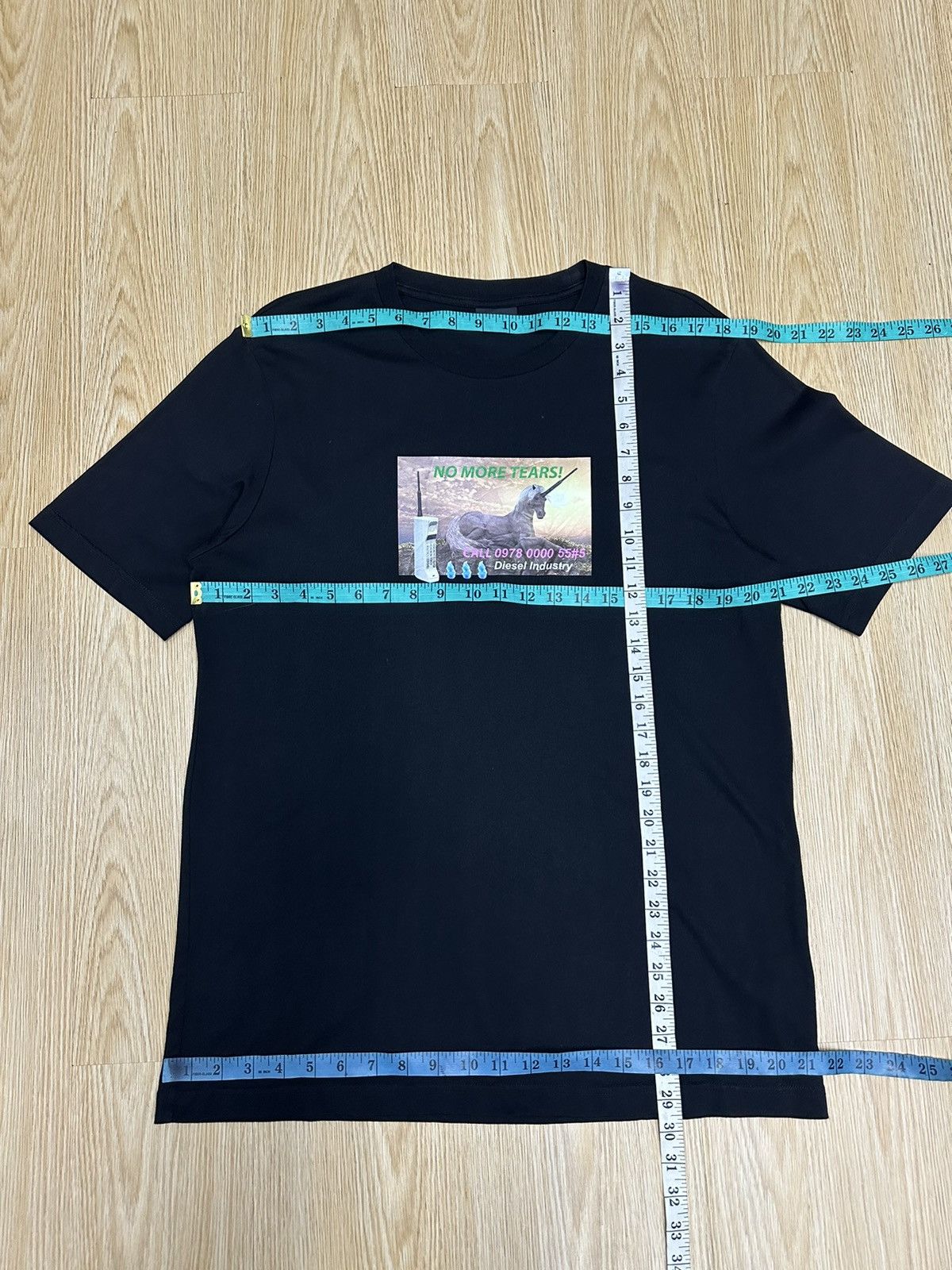 Diesel Y2k Diesel Industries "No More Tears" Tshirt A461 Size US L / EU 52-54 / 3 - 5 Thumbnail