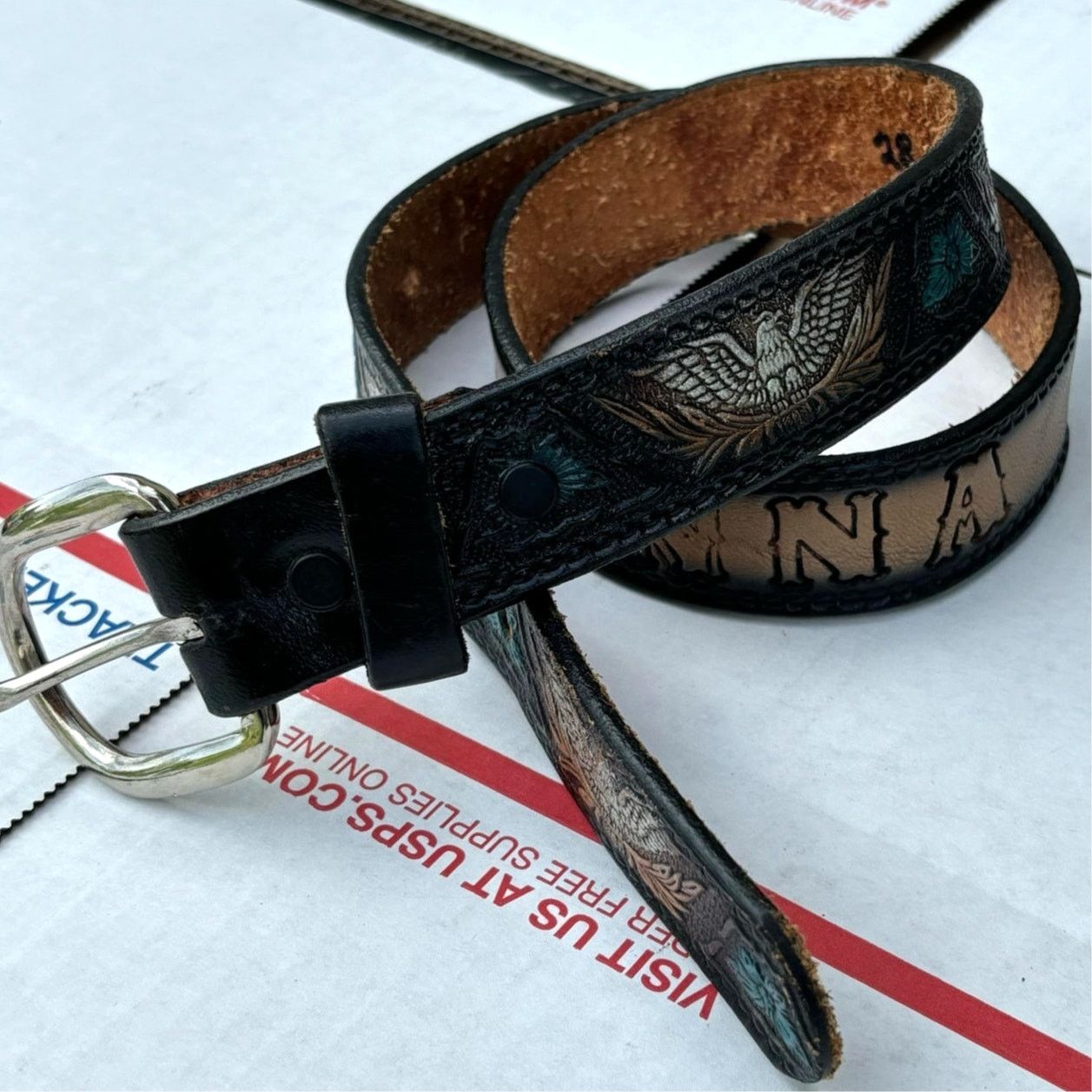 Other Silver & Black Jo Anna Belt Size ONE SIZE - 2 Thumbnail