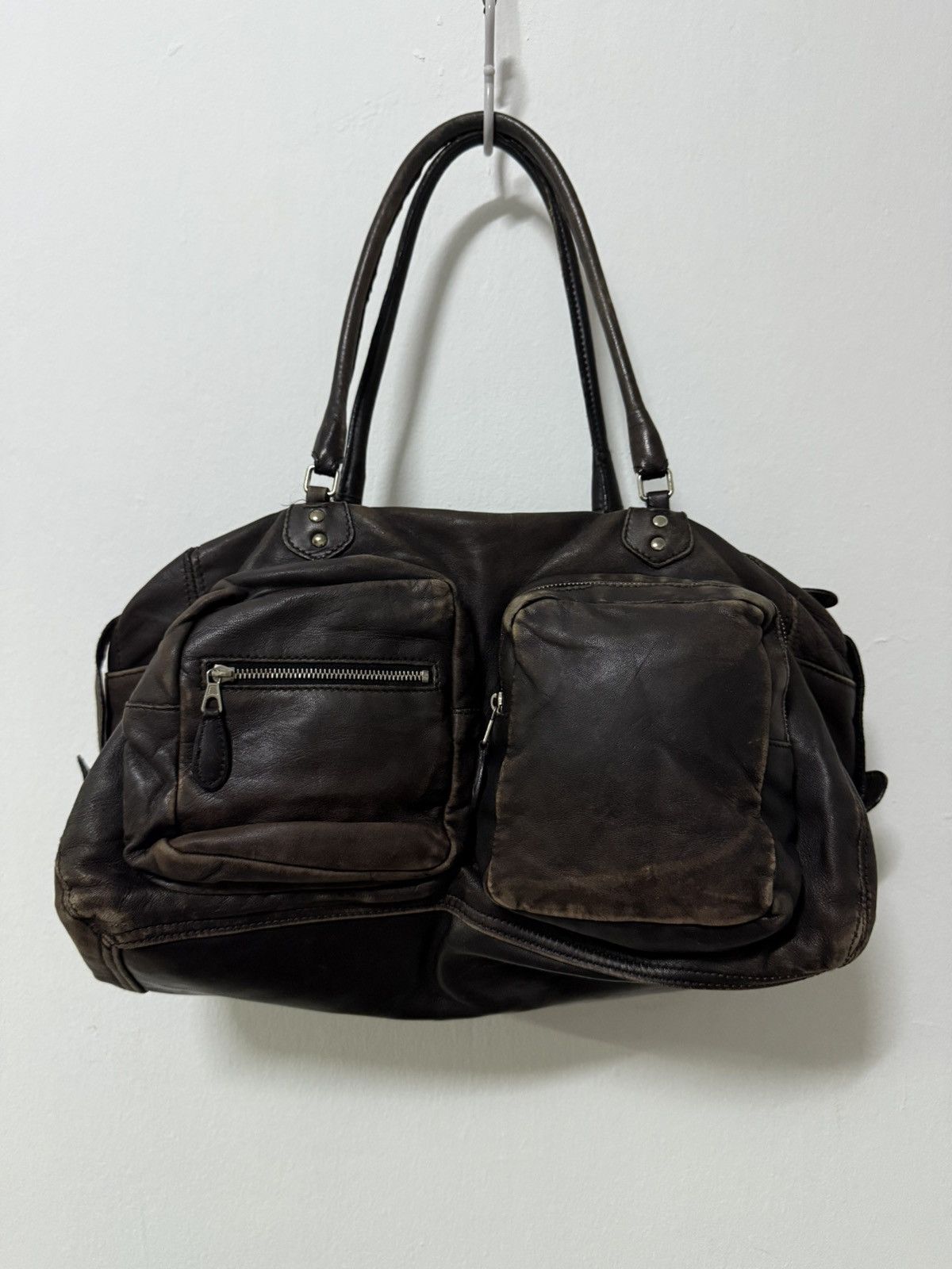 Balenciaga Balenciaga Cargo Multipocket black Patina Leather bag Size ONE SIZE - 4 Thumbnail