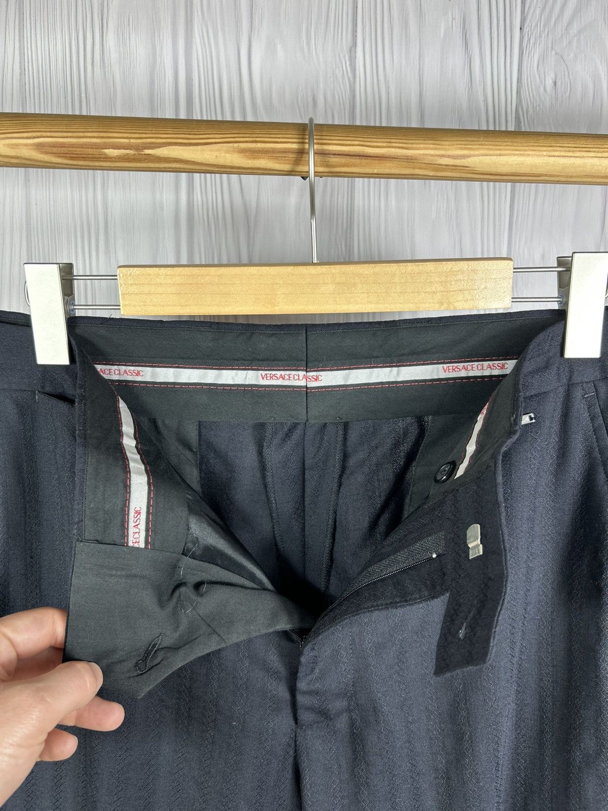 Versace Versace Classic Wool Pants Trouses Size 52 Made In Italy Size 52R - 10 Thumbnail