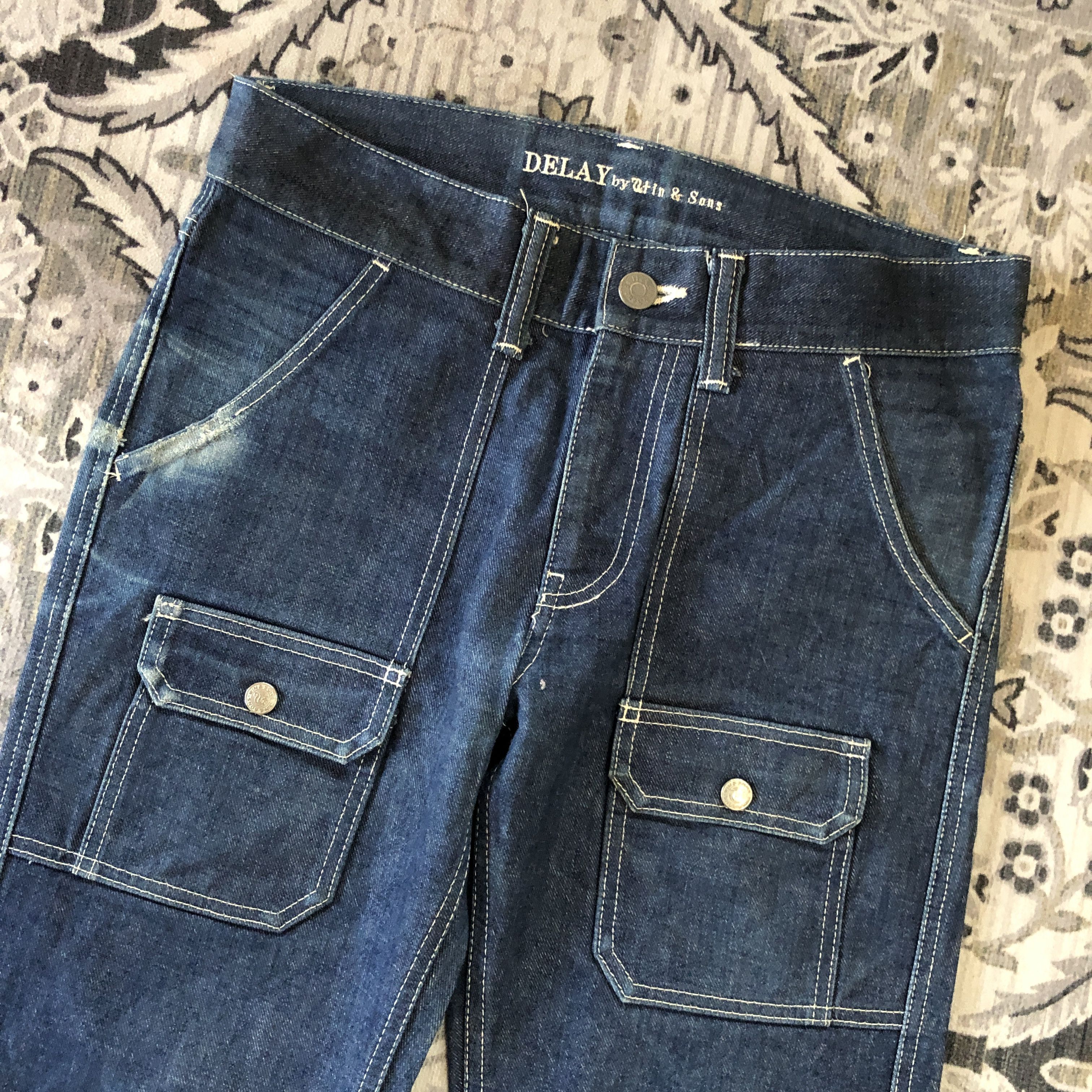 If Six Was Nine DELAY Win & Sons Bush Pants Flared Bootcut Size US 31 - 2 Thumbnail