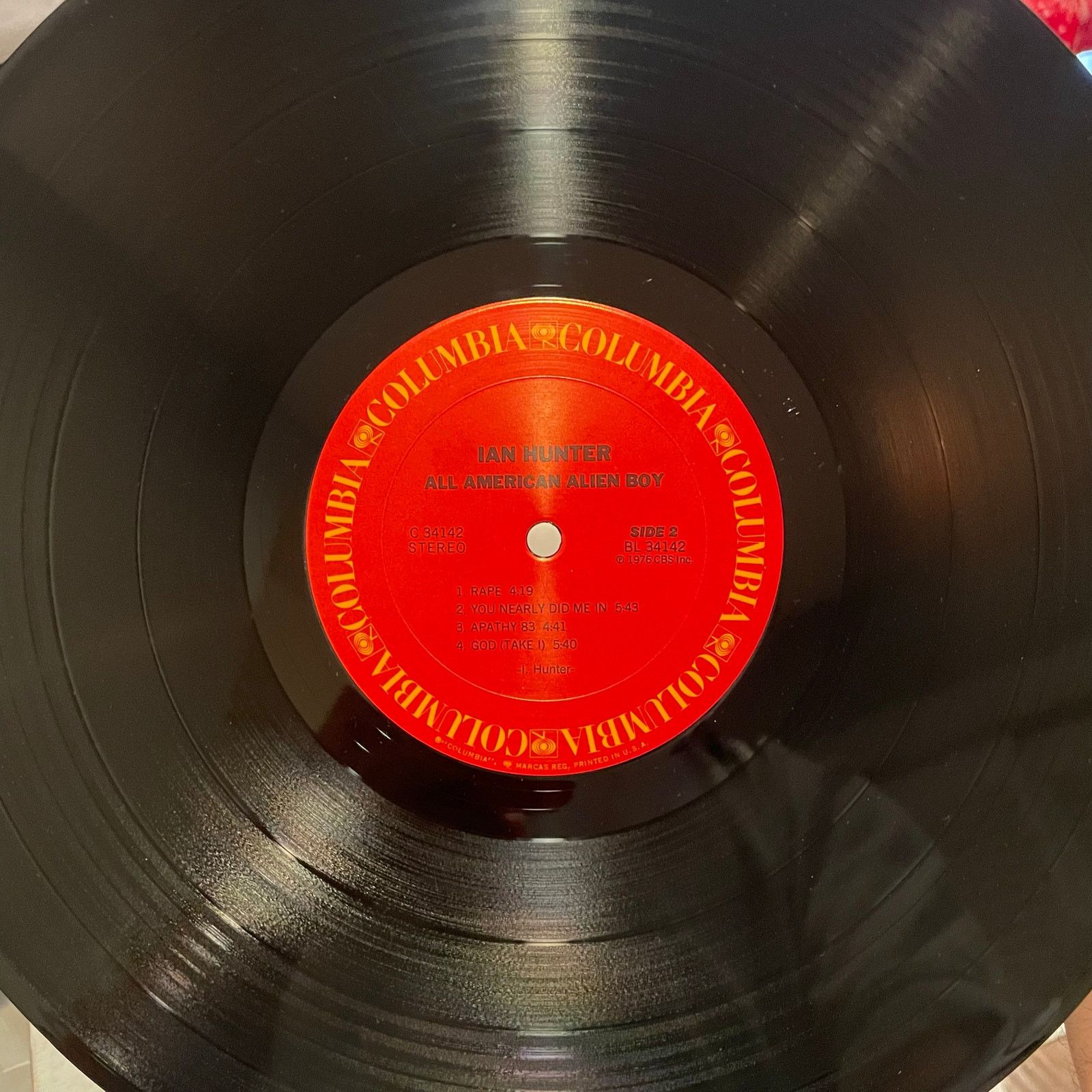 INTENTIONALLY BLANK Ian Hunter - All American Alien Boy LP vintage vinyl record Size ONE SIZE - 4 Thumbnail
