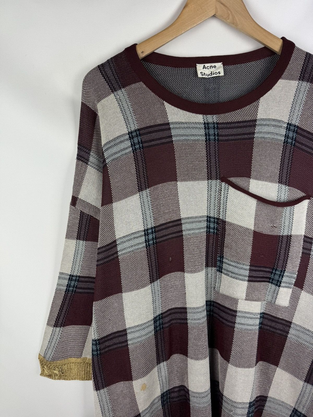 Acne Studios Acne Studios Beah Check SS17 Ladies Oversized Sweater Dress Size XS / US 0-2 / IT 36-38 - 5 Thumbnail