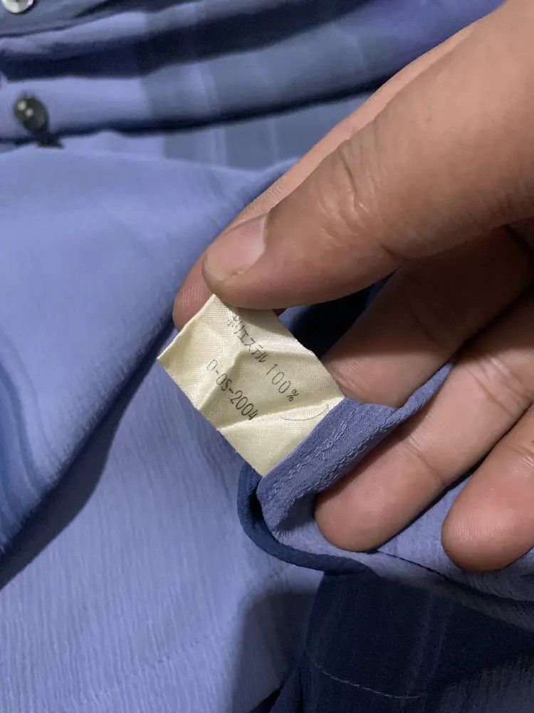 Balenciaga Vintage Balenciaga mandarin crinkle shirt Size US XL / EU 56 / 4 - 10 Thumbnail
