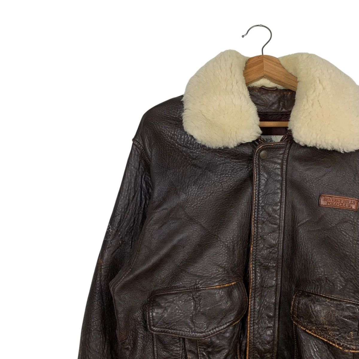 Beverly Hills Polo Club Vintage BEVERLY HILLS POLO CLUB A2 Leather Jacket #2354-C105 Size US M / EU 48-50 / 2 - 6 Thumbnail