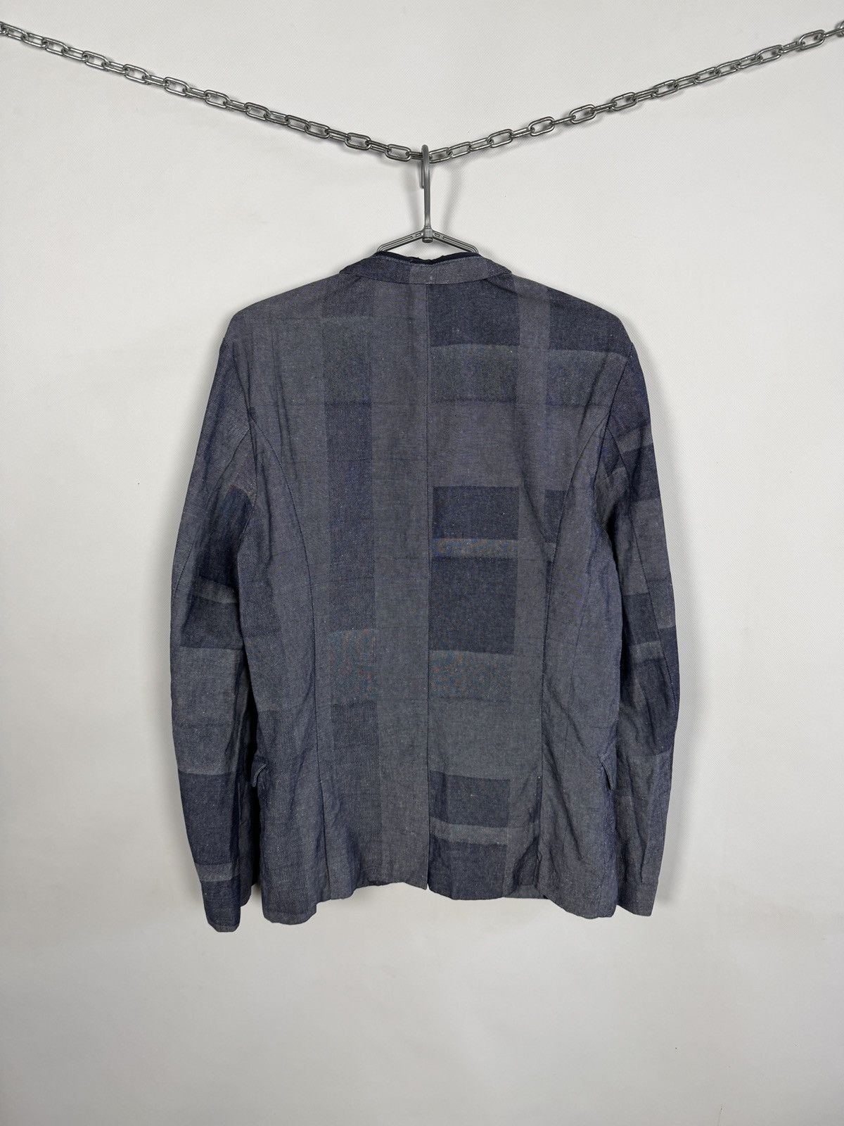 Diesel Black Gold Diesel Black Gold Denim Chambray Pattern Blazer Jacket Italy Size US L / EU 52-54 / 3 - 14 Thumbnail
