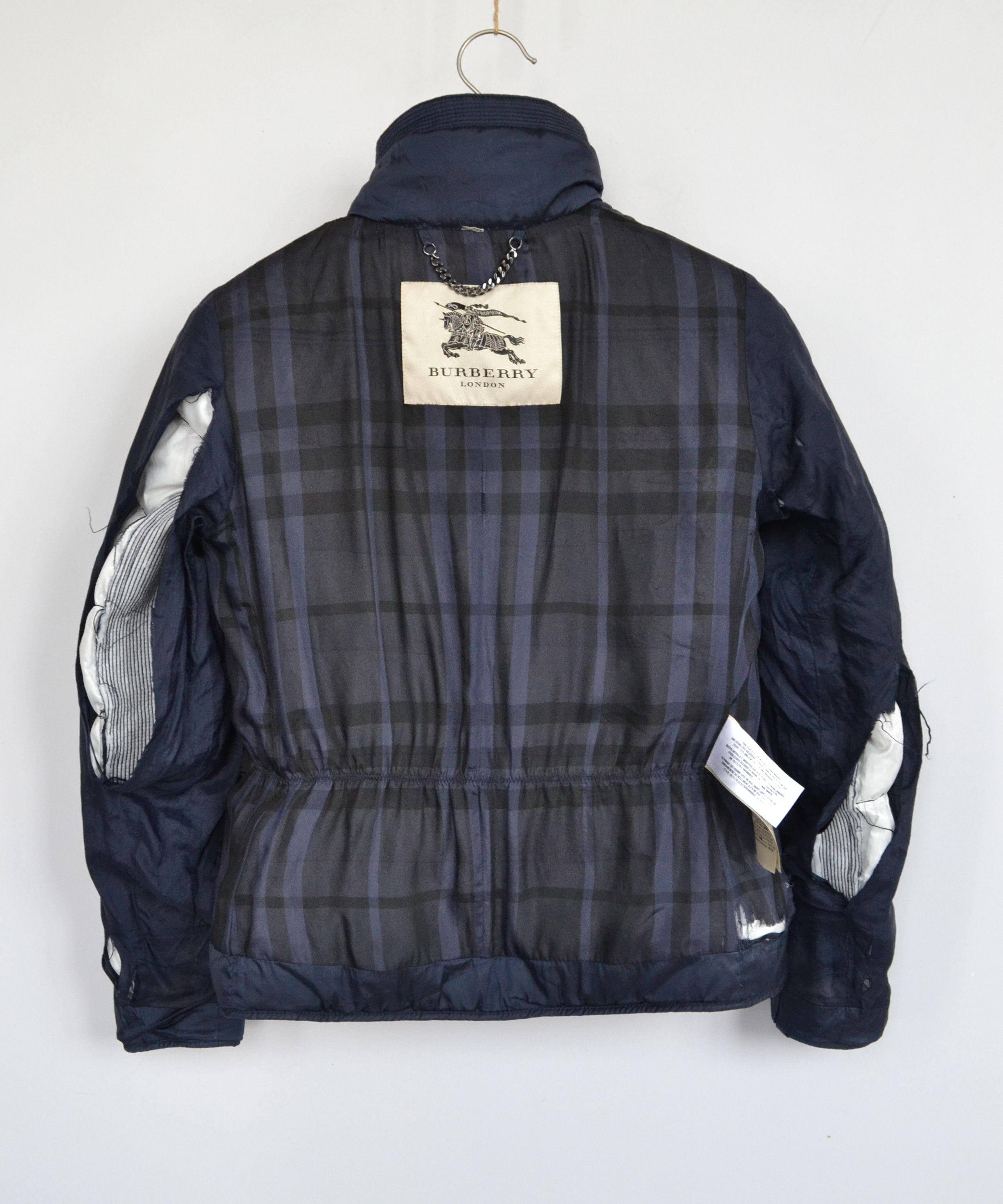 Burberry 🔴 BURBERRY Down Jacket Bomber Zip Hooded Check Pockets Size M / US 6-8 / IT 42-44 - 16 Thumbnail