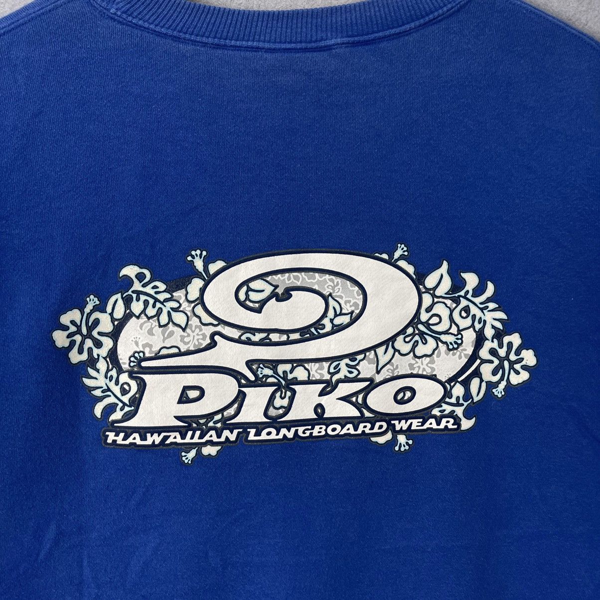 Vintage Vintage 90s Piko Hawaiian Longboard Wear Crewneck Sweatshirt Size US XL / EU 56 / 4 - 2 Thumbnail