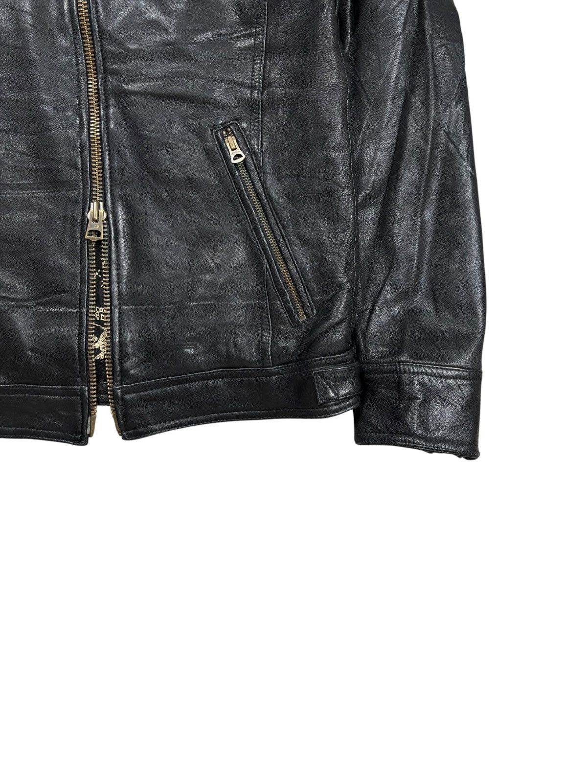JACKROSE 2000s Jackrose - Paisley Liner Rider Leather Jacket Size US M / EU 48-50 / 2 - 4 Thumbnail