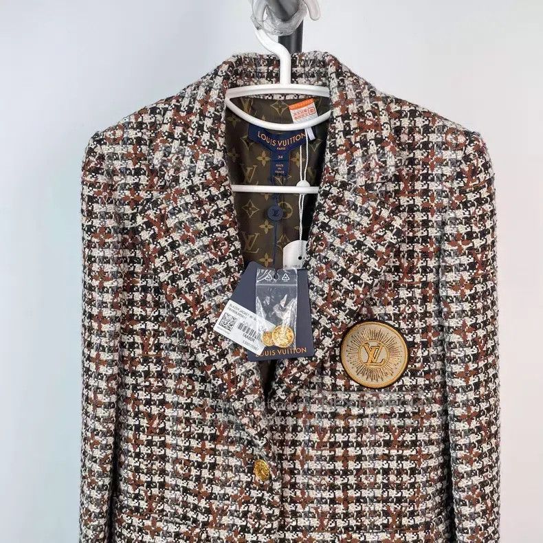Louis Vuitton Louis Vuitton Tweed blazer jacket Size XXS / US 00 / IT 34 - 3 Thumbnail