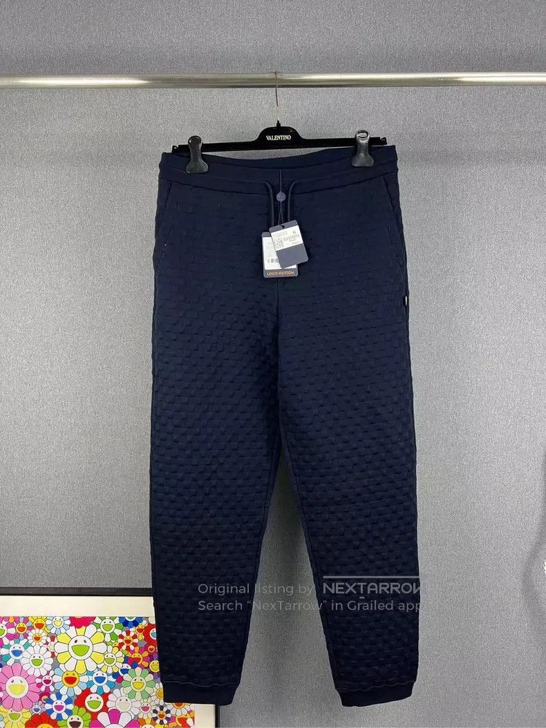 Louis Vuitton LOUIS VUITTON Damier Embossed Pants. Size US 44 / EU 60 - 1 Thumbnail