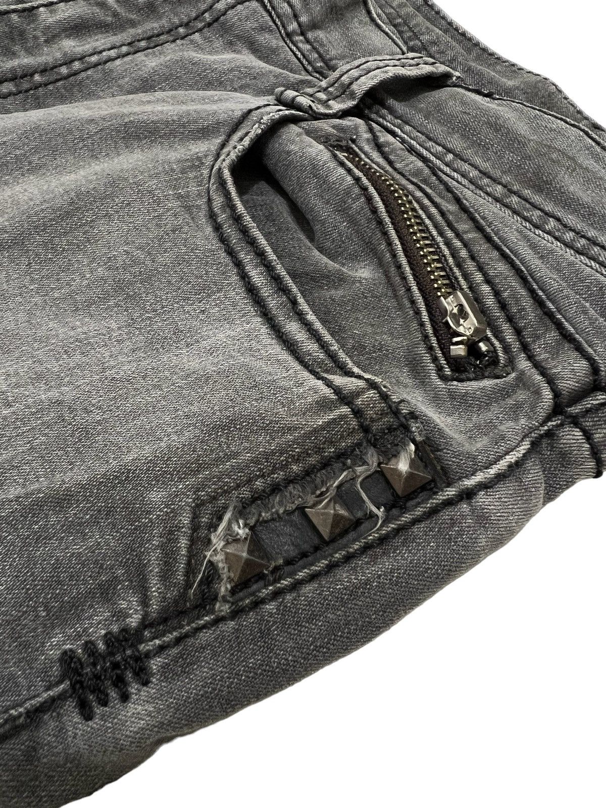 If Six Was Nine × Japanese Brand × Le Grande Bleu (L.G.B.) Blackpia - japanese flared laces up denim pants Size US 31 - 8 Thumbnail