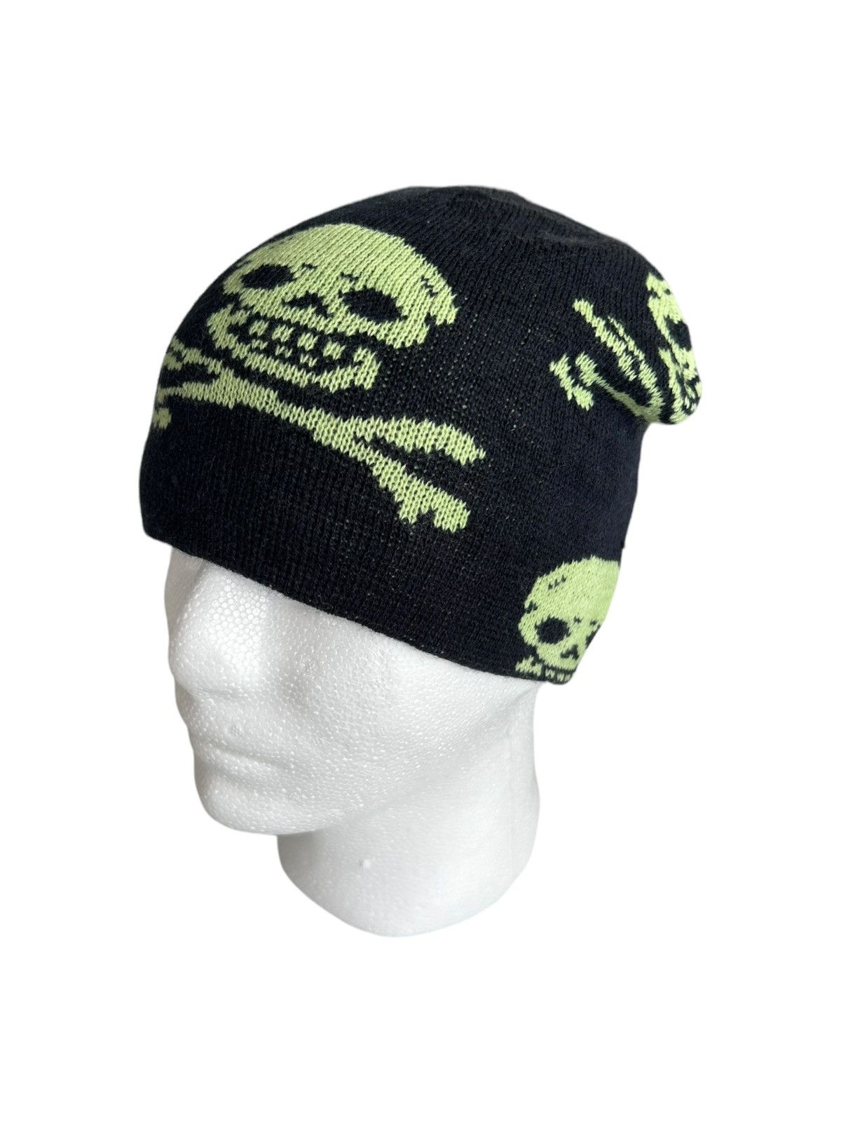 14th Addiction × Japanese Brand ☠️Skull Punk Bondage Beanie Hats snowcap ☠️ Size ONE SIZE - 8 Thumbnail
