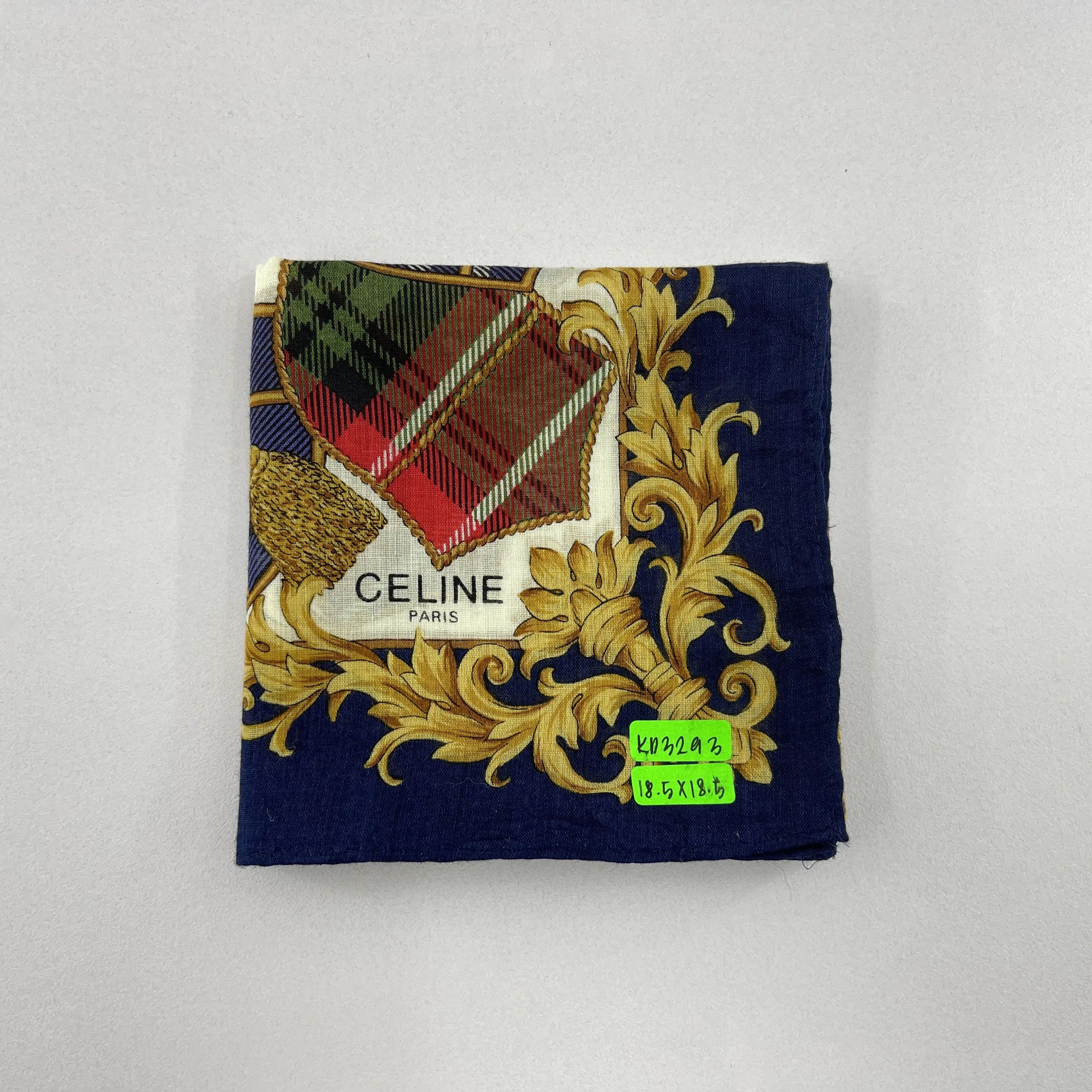 Celine × Vintage Celine Handkerchief/Neckerchief/Bandana-KD3293 Size ONE SIZE - 5 Thumbnail