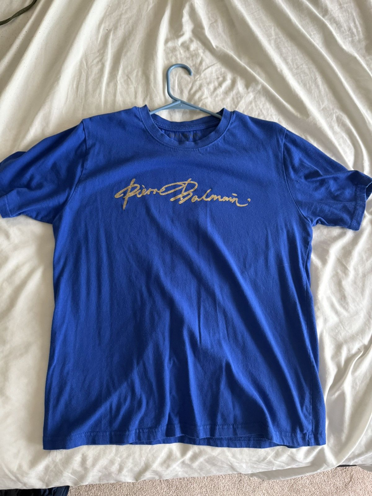 Pierre Balmain Pierre Balmain Signature Logo T-shirt Size US L / EU 52-54 / 3 - 1 Thumbnail