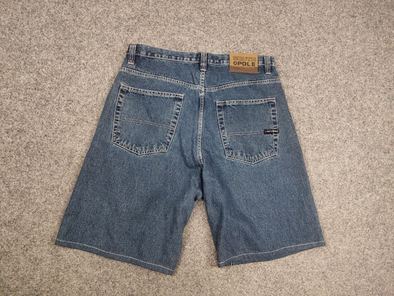Southpole Vintage Southpole baggy Blue denim Shorts Y2k Style Rap Size US 36 / EU 52 - 10 Thumbnail
