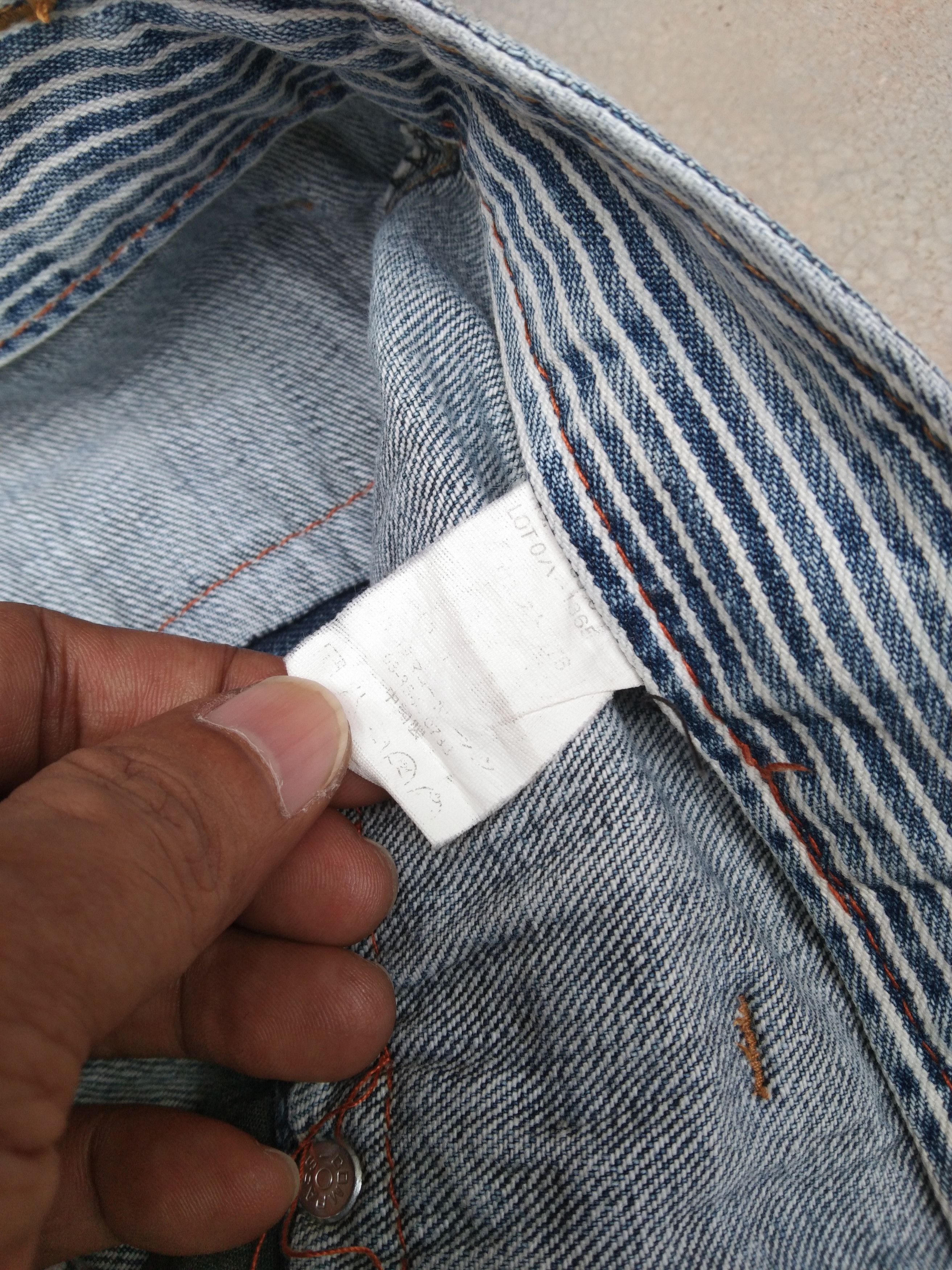 Japanese Brand Vintage Engineered Jeans Double Waist Japanese Denim 31x31.5 Size US 31 - 10 Thumbnail