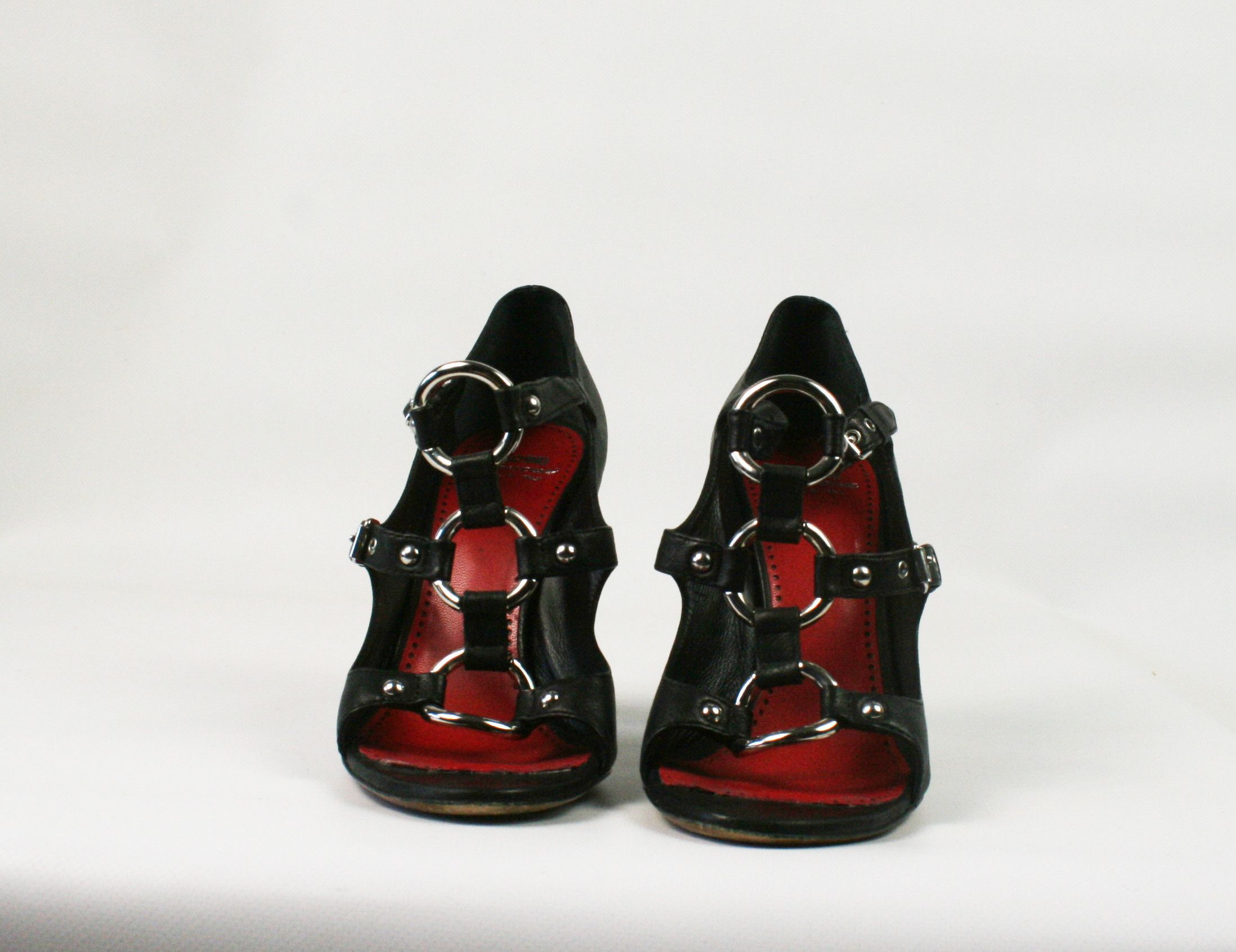 Moschino 00S Y2K Gladiator Heels Vintage Size US 9 / IT 39 - 3 Thumbnail