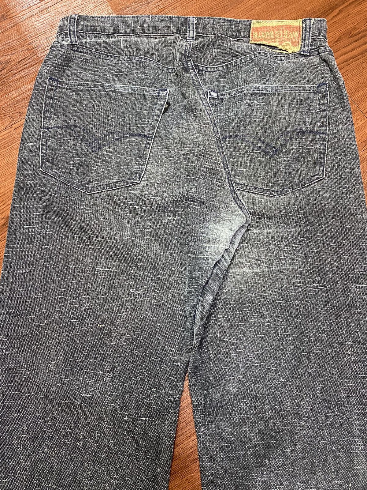 Other Vintage Japanese Brands Hemp Fabric Black Denim Baggy Pants Size US 34 / EU 50 - 8 Thumbnail