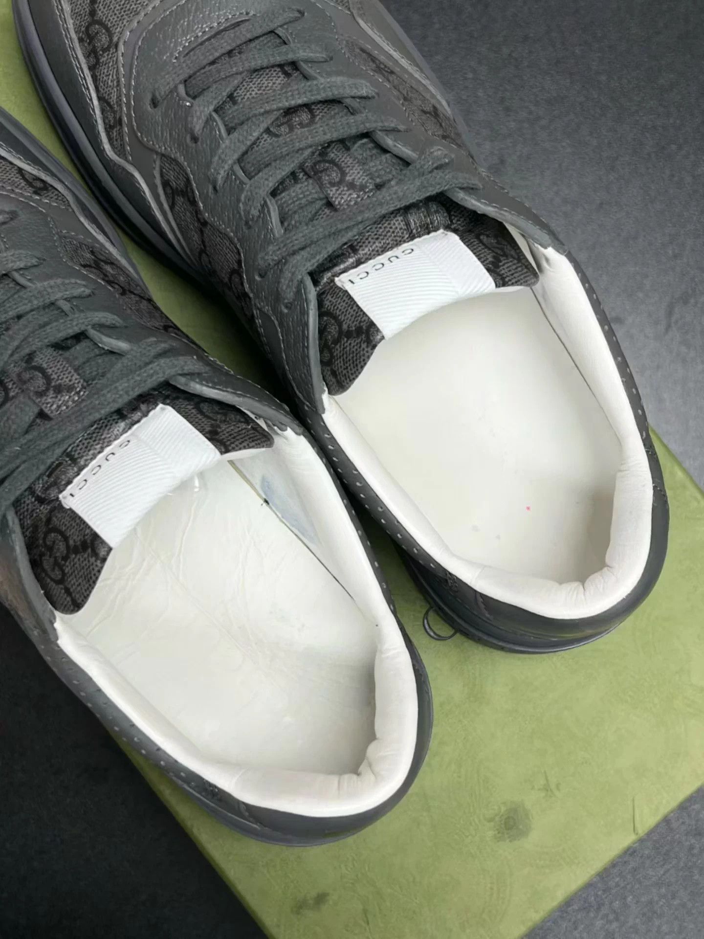 Gucci Gucci Cookie Sneakers Gray Black 41 Mint Size US 8 / EU 41 - 4 Thumbnail