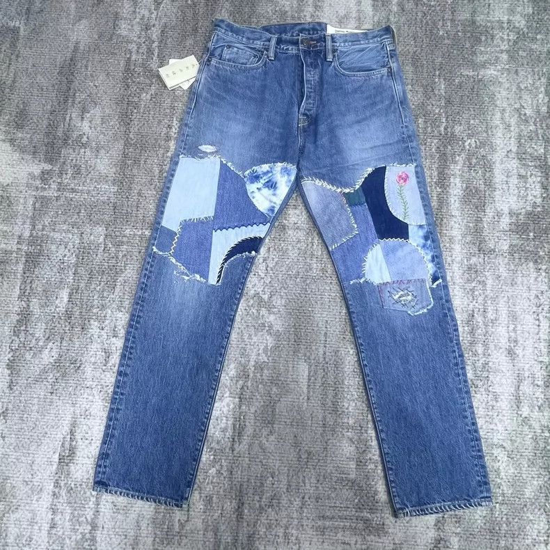 Kapital Kapital Floral stitching jeans Size US 34 / EU 50 - 1 Thumbnail