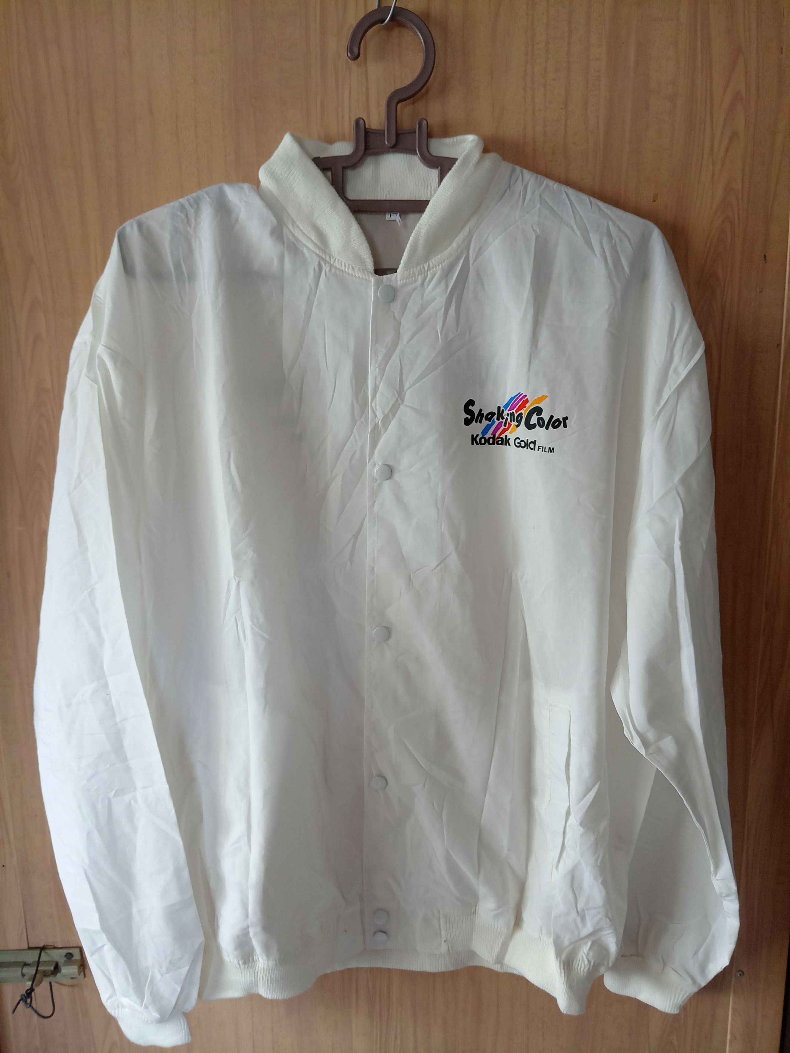 image of Kodak Gold Film Colour Jacket in White, Men's (Size Medium)