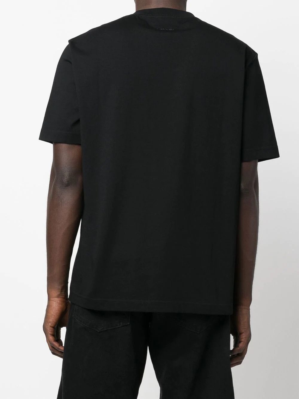 Lanvin Black Classic Curb Embroidered Logo T-Shirt Size US M / EU 48-50 / 2 - 4 Thumbnail