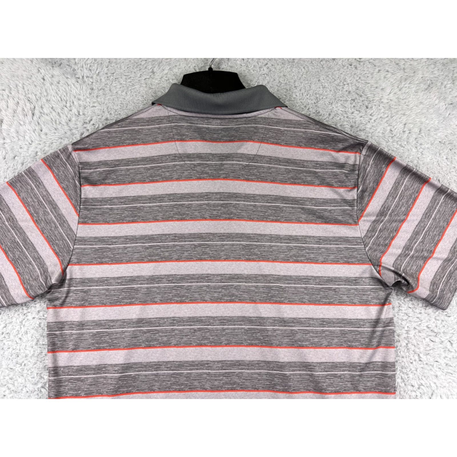 Vintage Grand Slam Polo Shirt Mens Extra Large Gray Red Striped Collared 100% Polyester Size US XL / EU 56 / 4 - 7 Thumbnail