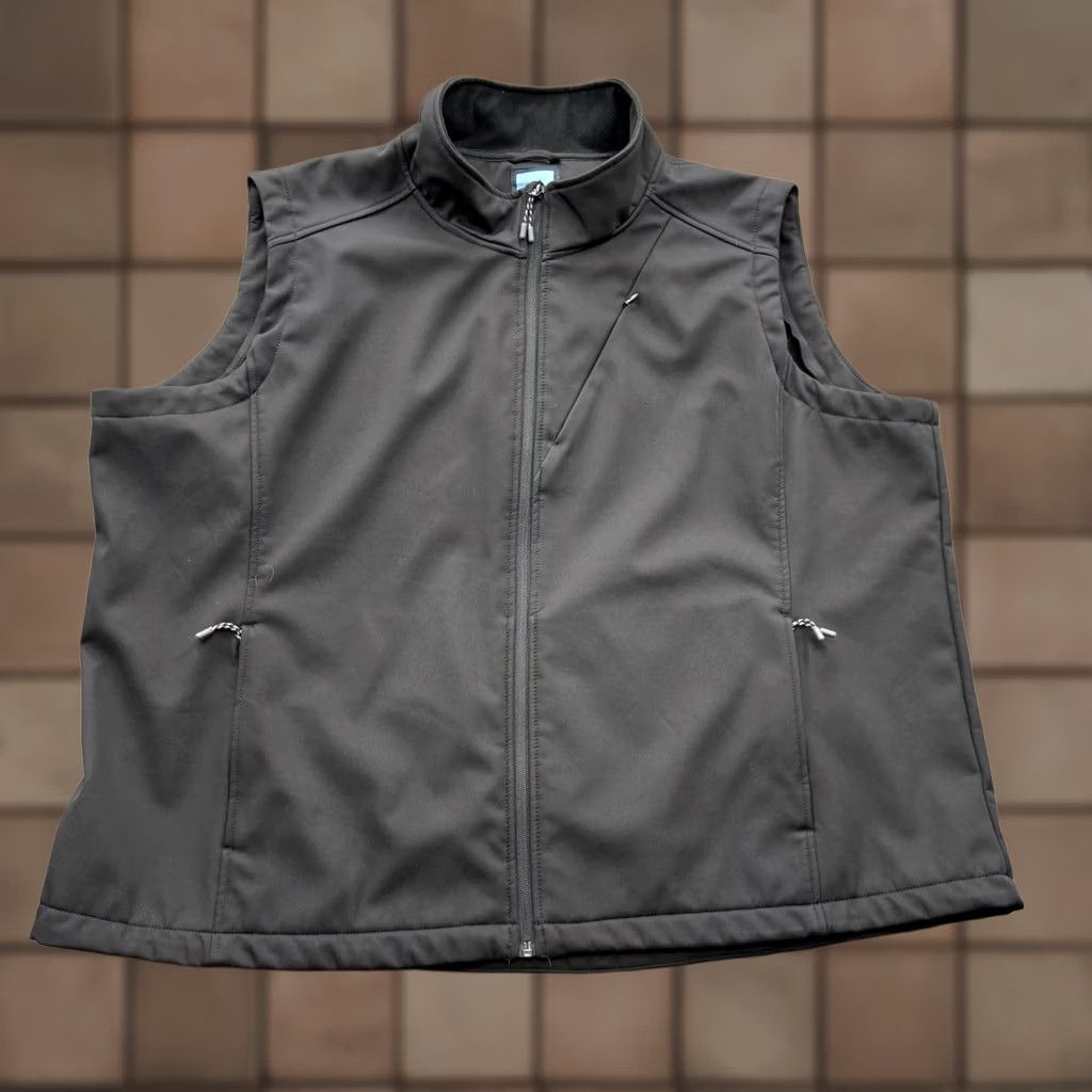 Vintage Iceburg Outerwear Vest Men 3XL Gray Softshell Full Zip Fleece Lined Pockets Size US XXL / EU 58 / 5 - 1 Thumbnail