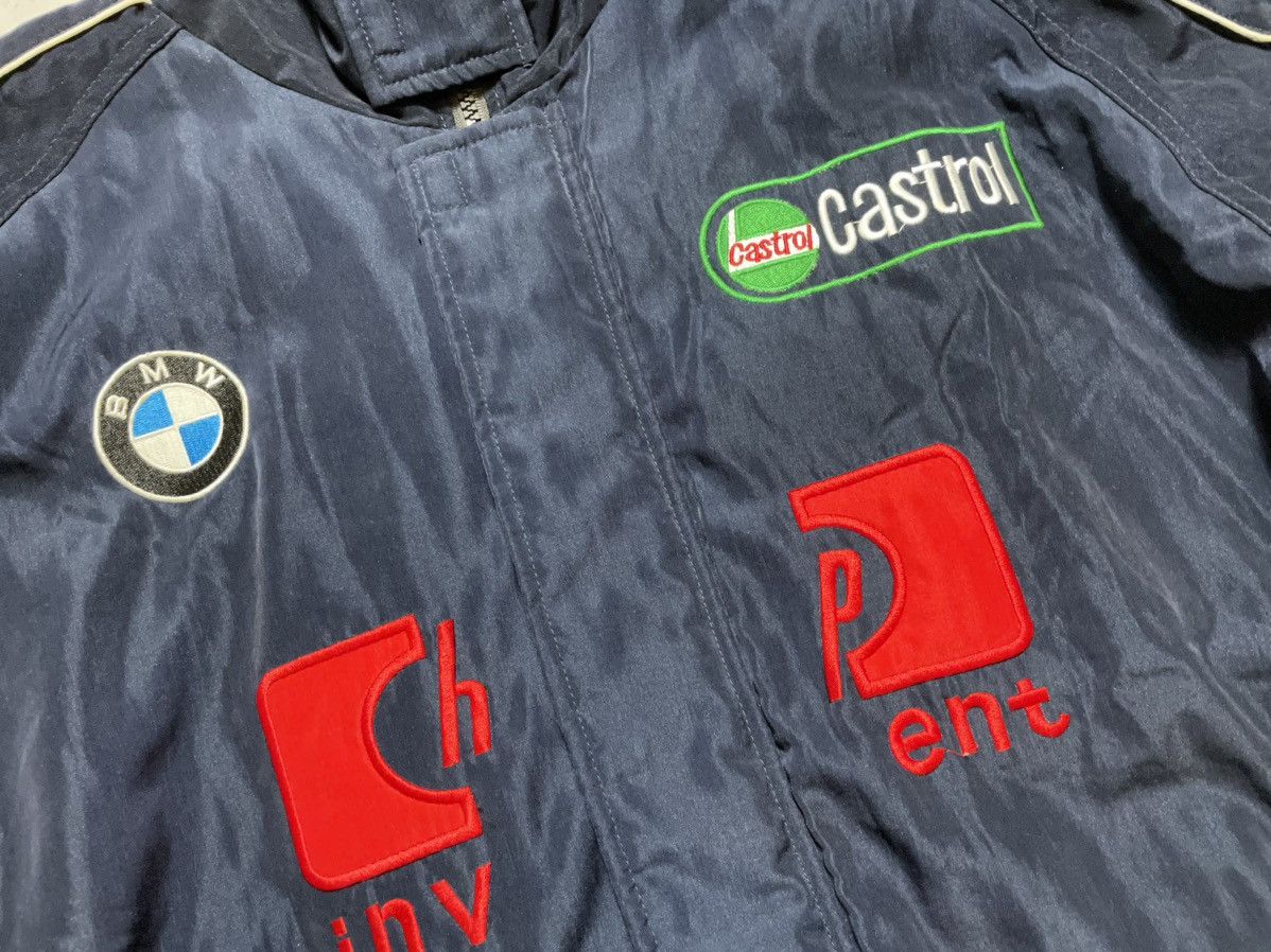 BMW Vintage BMW Bomber Racing Jacket Y2K Big Logo HP Y2K F1 Team Size US L / EU 52-54 / 3 - 7 Thumbnail