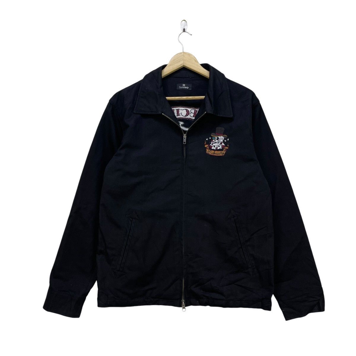 Ed Hardy 💥Subciety Eye Button Embroidered Skull Logo Size US L / EU 52-54 / 3 - 2 Thumbnail